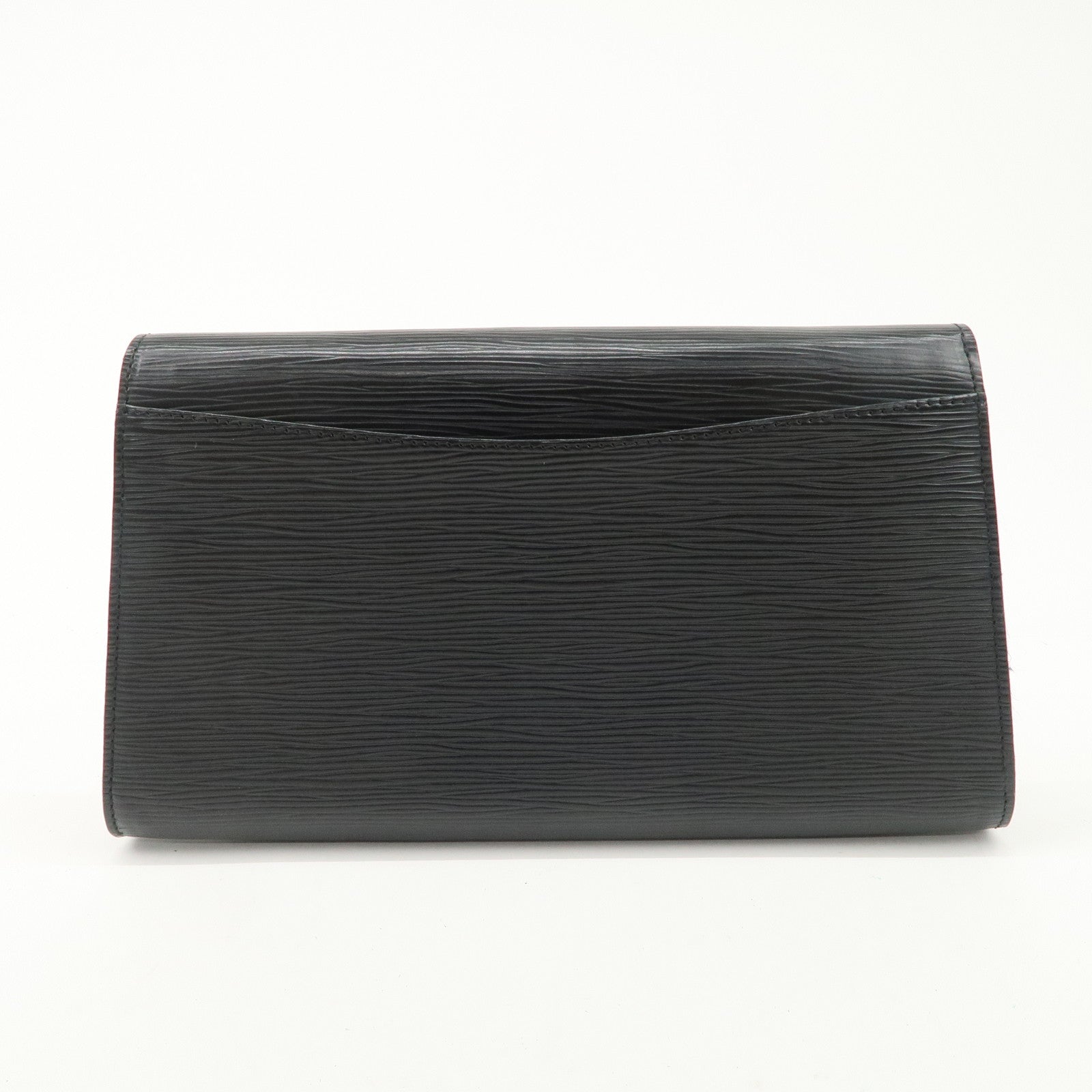 Louis Vuitton Epi Arts Deco Clutch Bag Purse Noir M52632 Used