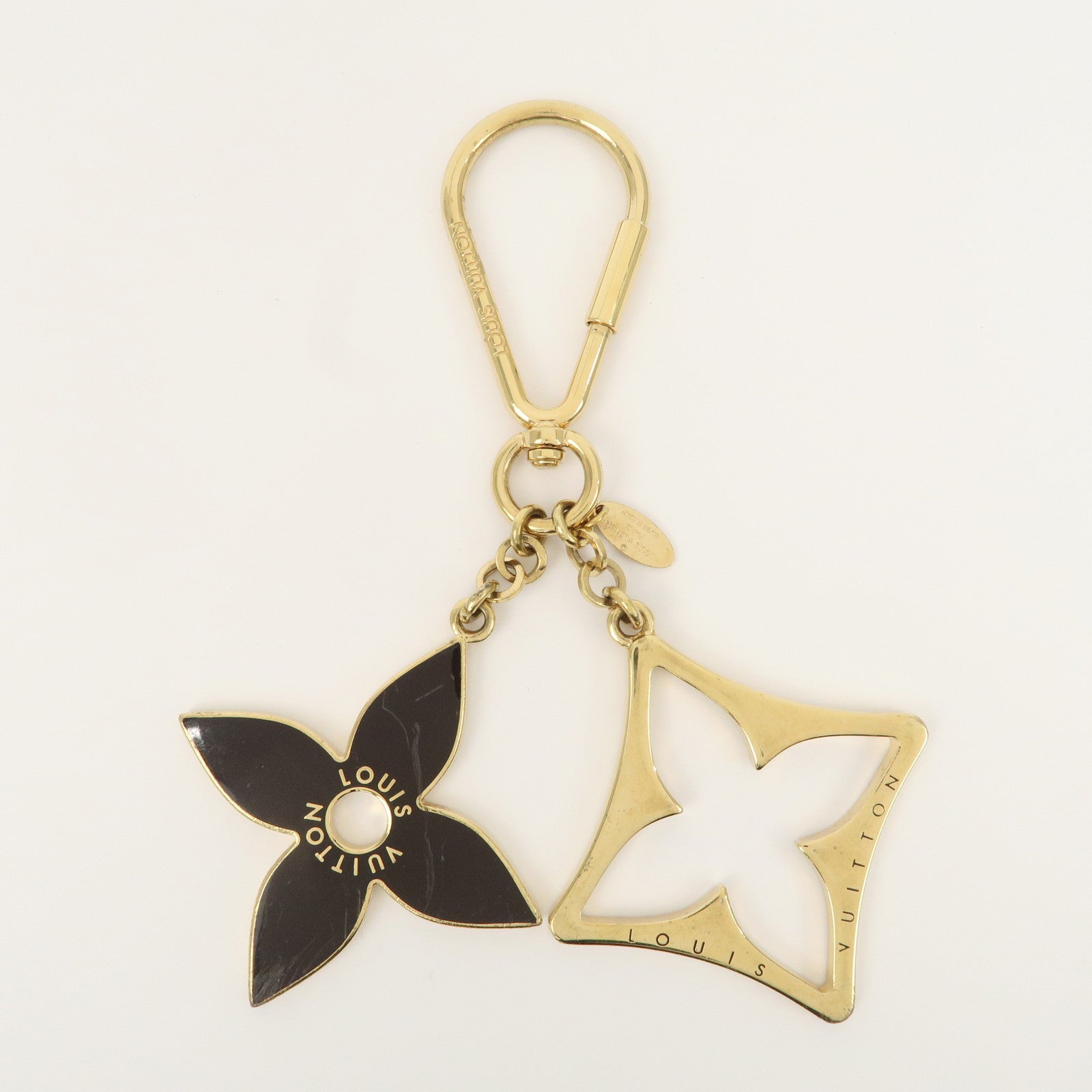 Louis Vuitton Porte Cles Puzzle Bag Charm Gold Dark Brown M65218 Used