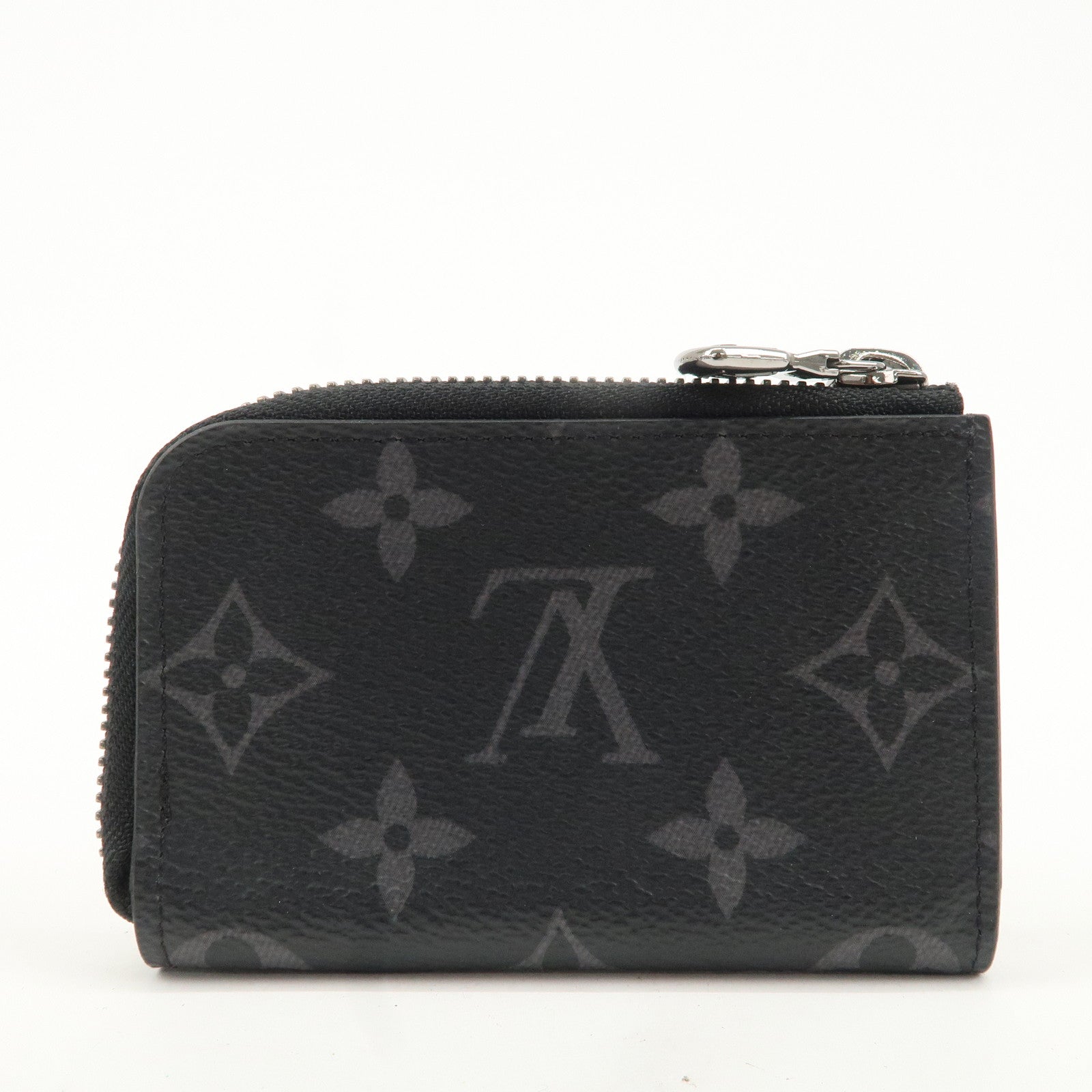 Louis Vuitton Monogram Eclipse Porto Monnaie Jour Gray M63536 Used