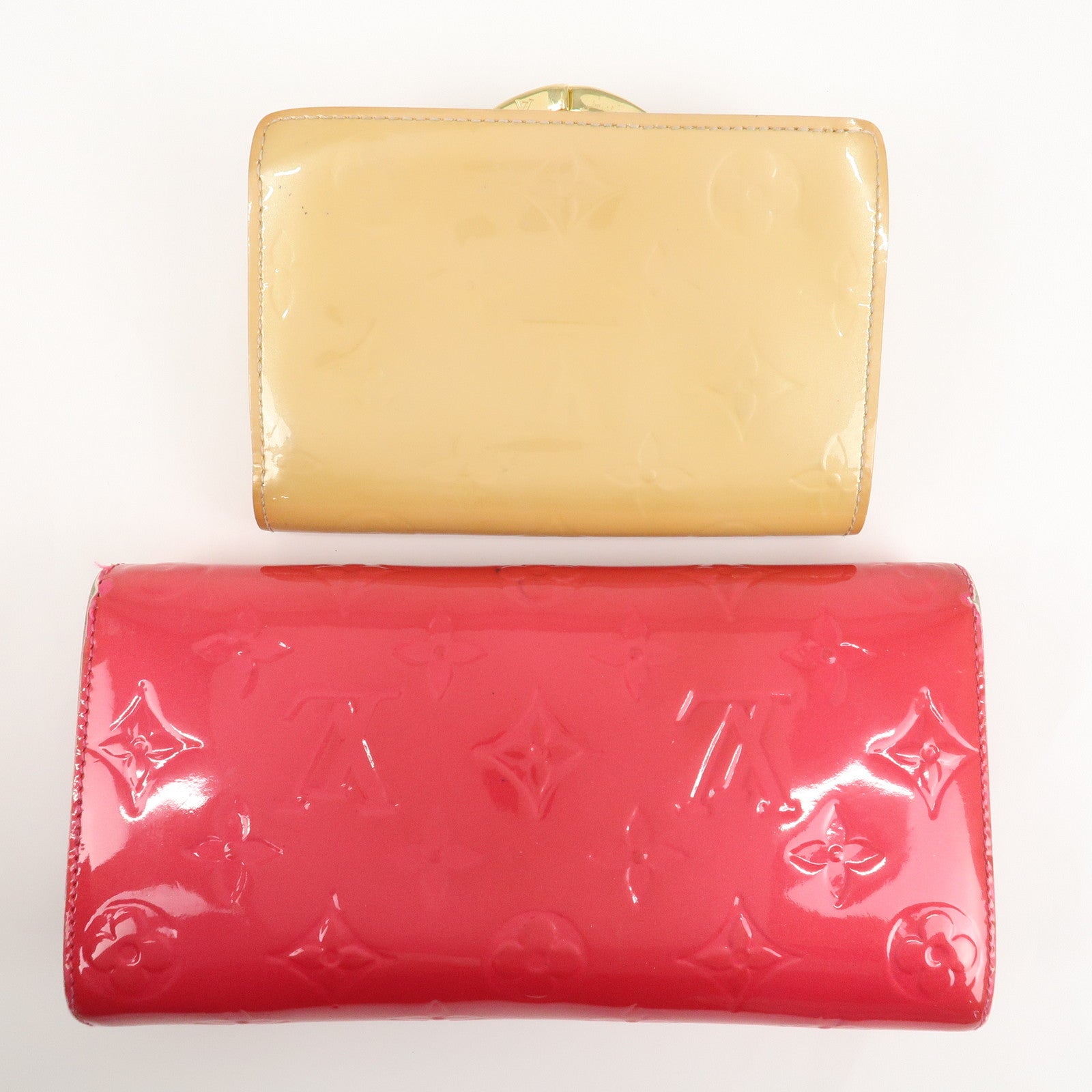 Louis Vuitton Monogram Set of 2 Portefeuille Wallet M91525 M91765 Used