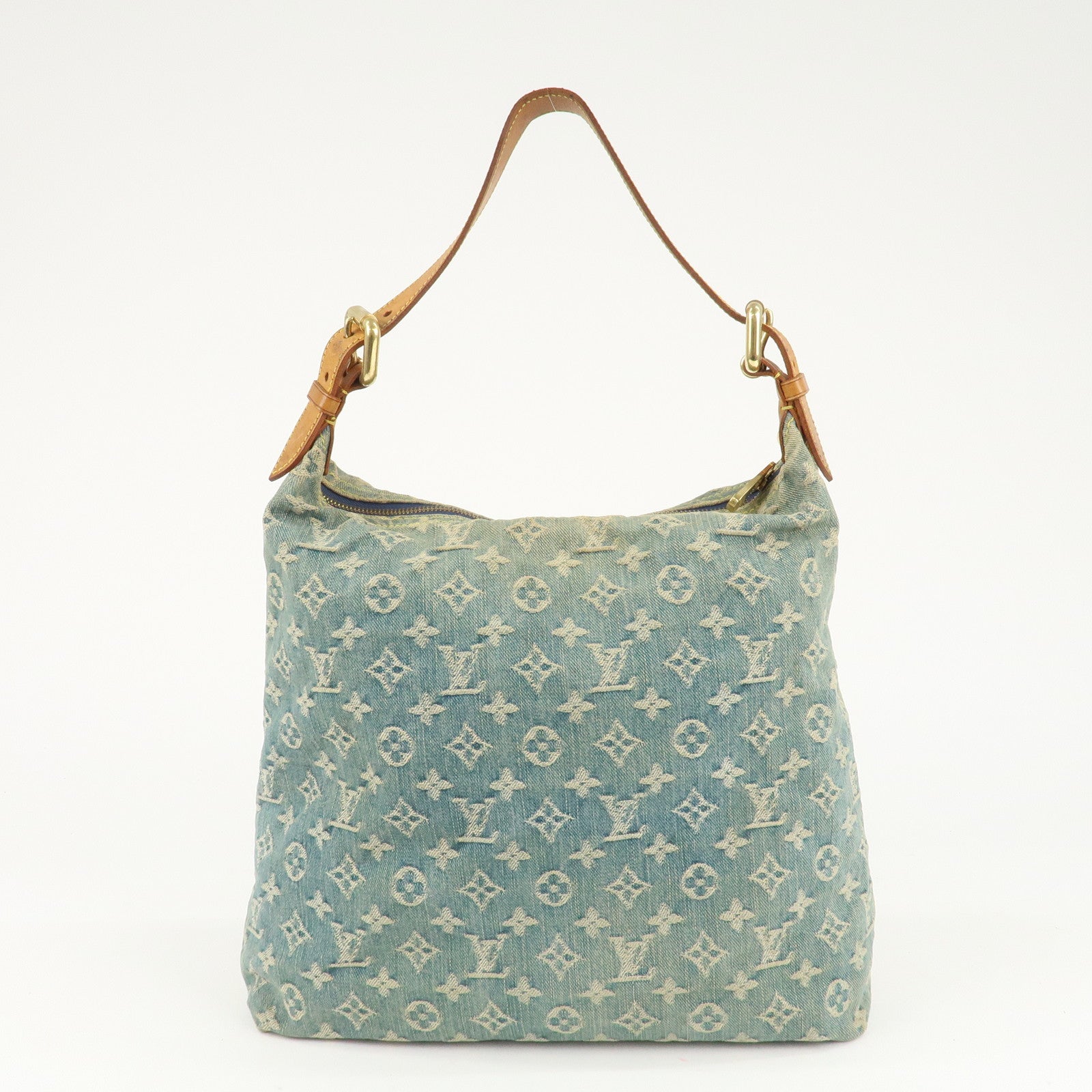 Louis Vuitton Monogram Denim Baggy GM Shoulder Bag M95048 Used