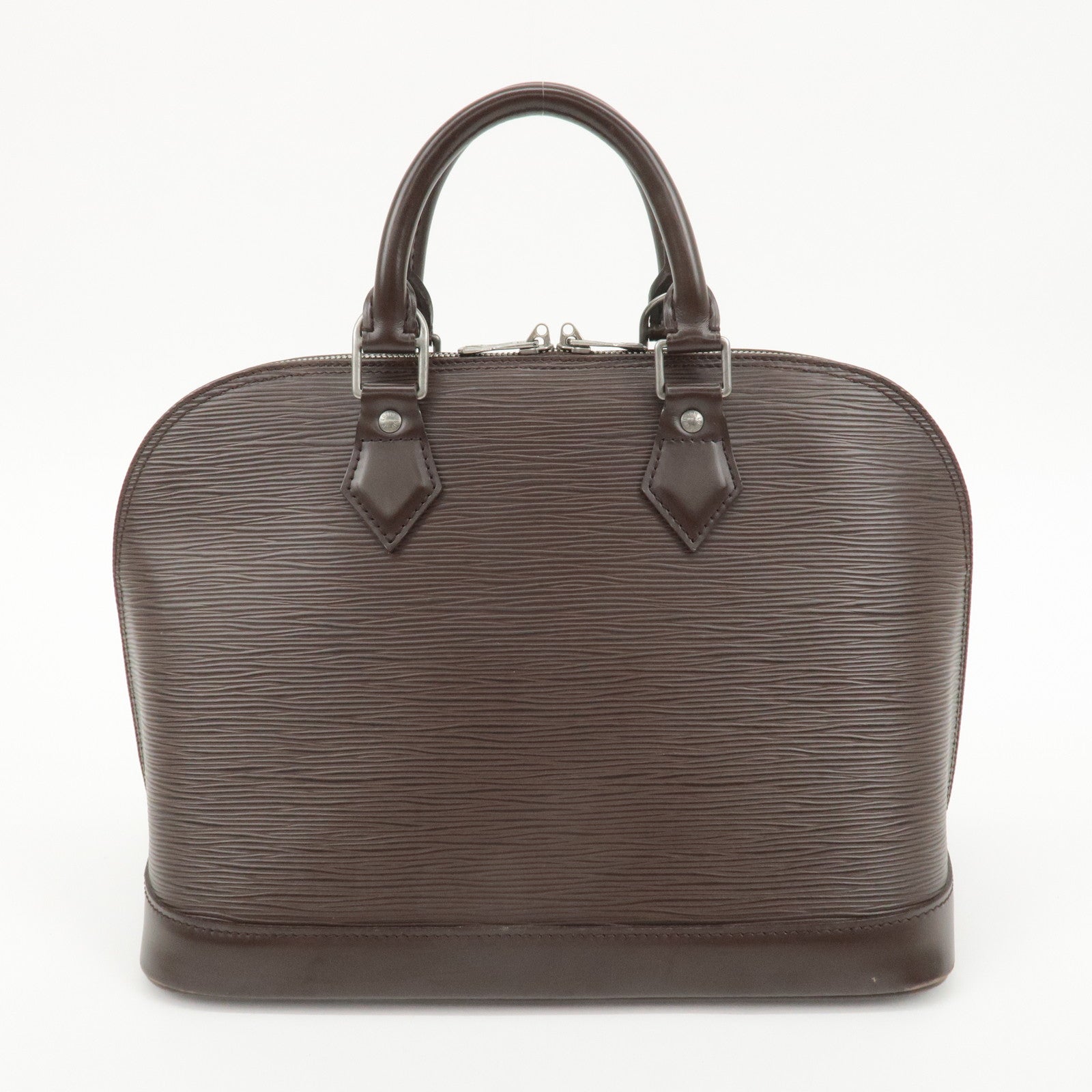 Louis Vuitton Epi Leather Alma PM Hand Bag Mocha Brown M5214D Used