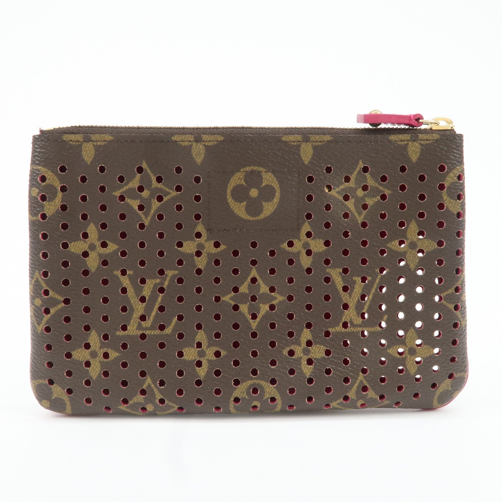 Louis Vuitton Monogram Perforated Pochette Plat Pouch M95219 Used