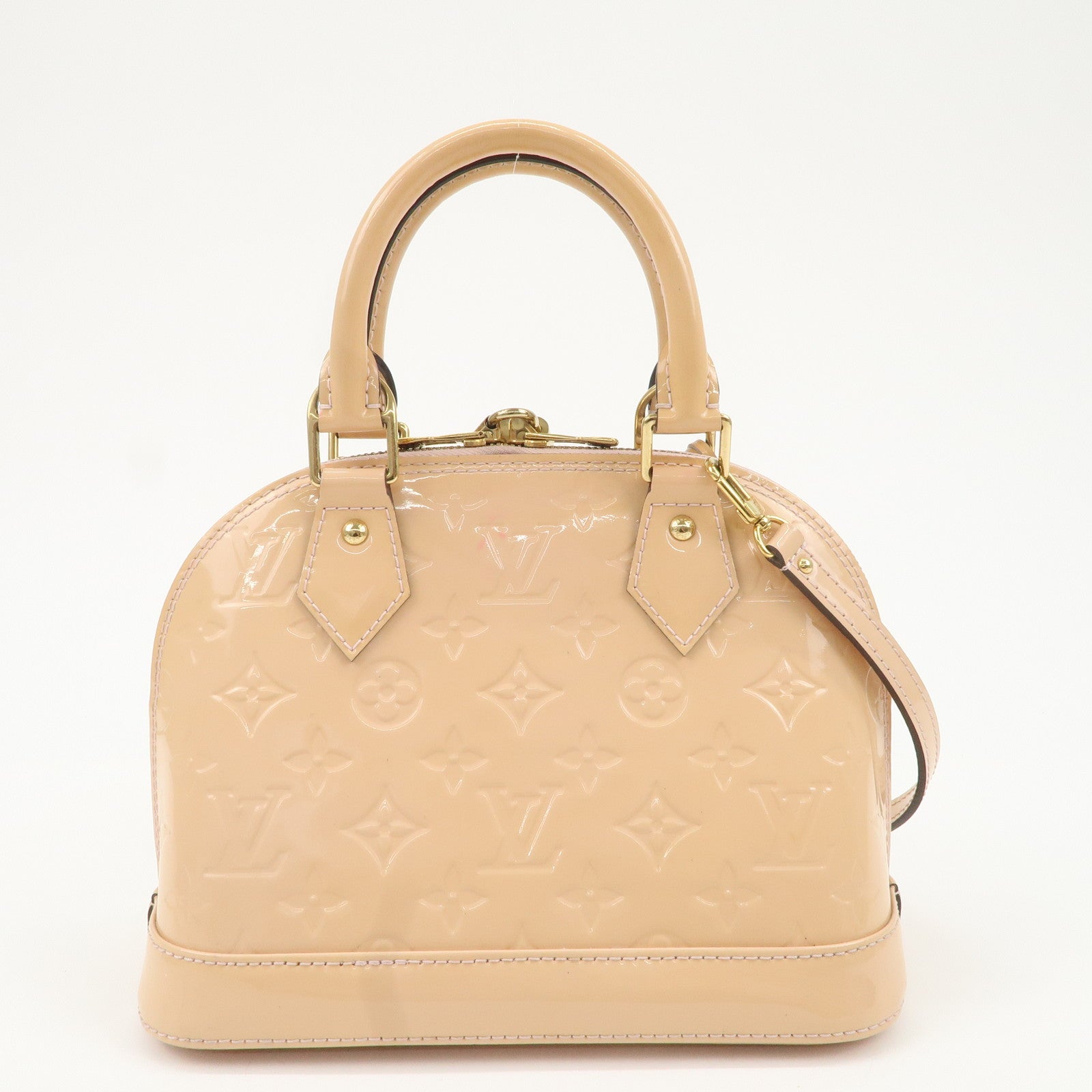 Louis Vuitton Monogram Vernis Alma BB Rose Angelique M90064 Used
