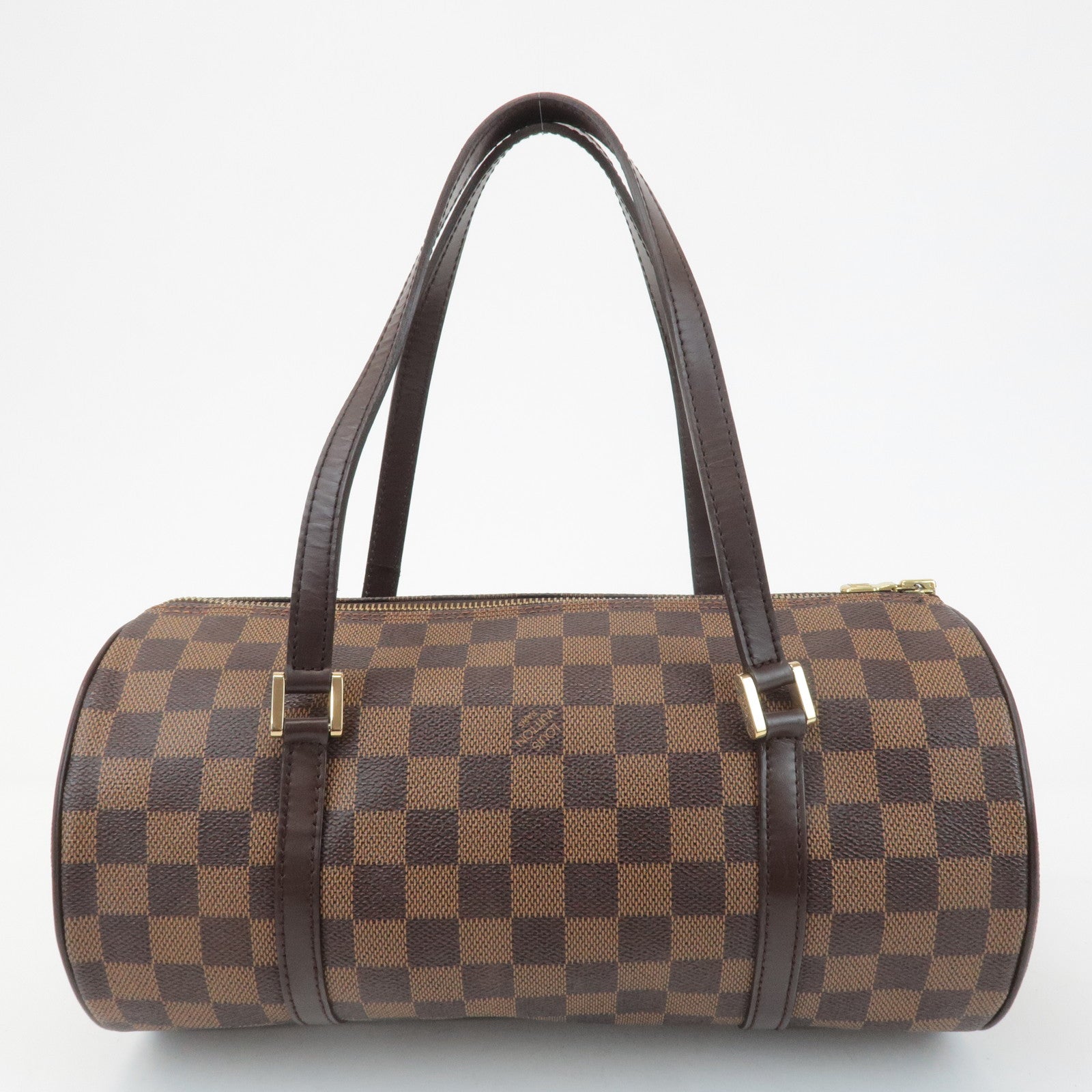 Louis Vuitton Damier Ebene Papillon 30 Hand Bag Brown N51303 Used