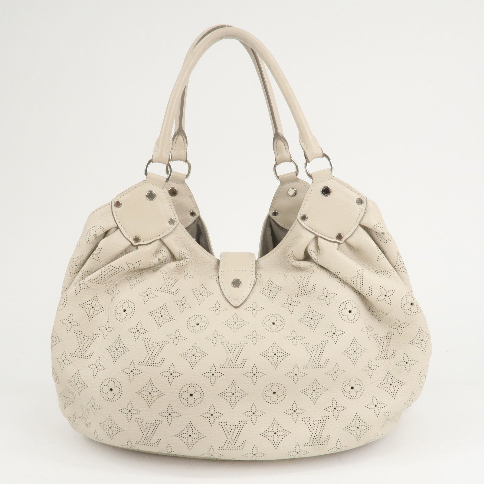 Louis Vuitton Monogram Mahina XL Shoulder Bag Blanc M93059 Used