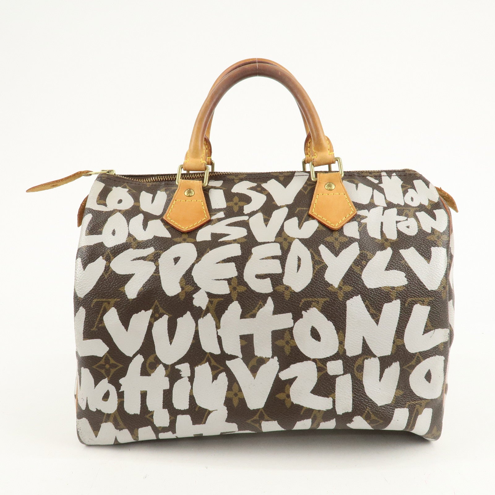 Louis Vuitton Monogram Graffiti Speedy 30 Boston Bag M92195 Used