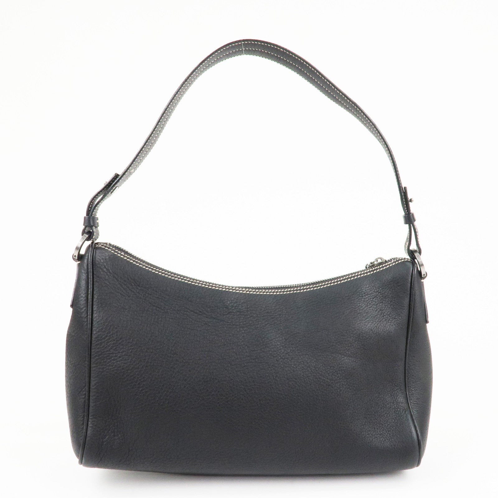 Salvatore Ferragamo Gancini Leather Shoulder Bag AF-21 3754 Used