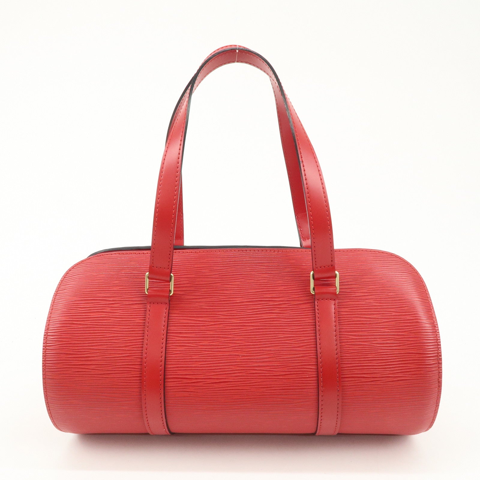 Louis Vuitton Epi Soufflo Hand Bag Castillian Red M52227 Used