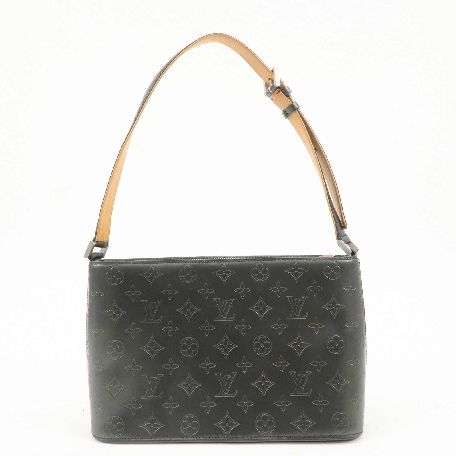 Louis Vuitton Monogram Matte Alston Shoulder Bag Noir M55122 Used