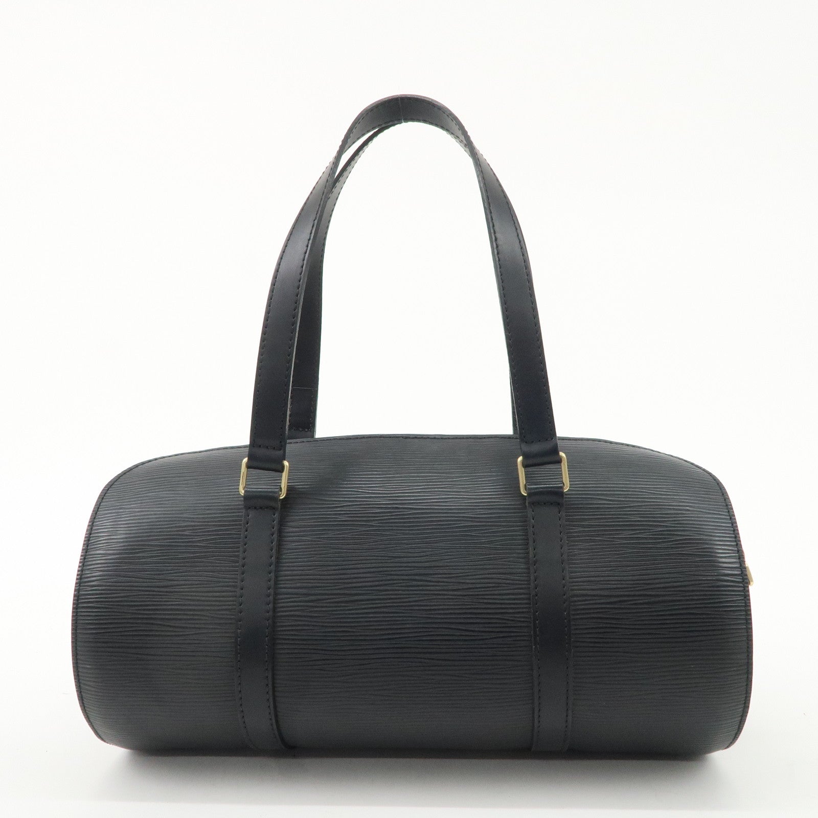 Louis Vuitton Epi Soufflot & Pouch Hand Bag Noir Black M52862 Used