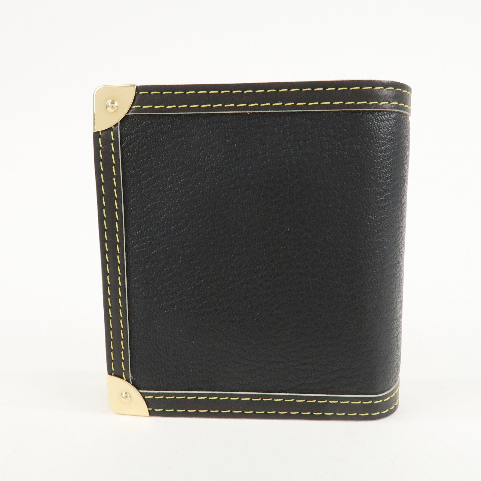 Louis Vuitton Suhali Compact Zip Bi-fold Wallet Noir M91828 Used