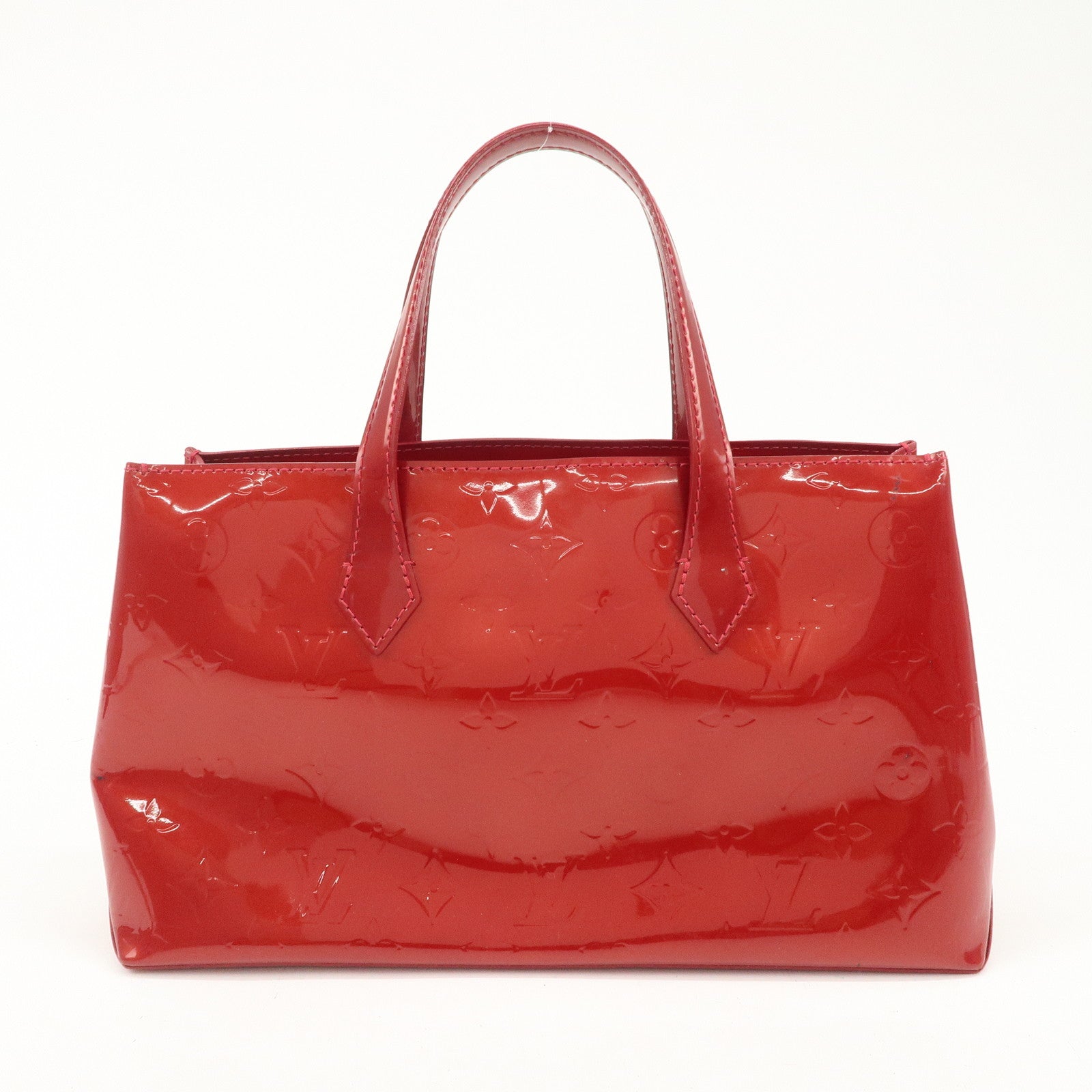 Louis Vuitton Monogram Vernis Wilshire PM Pomme d'Amour M93642 Used