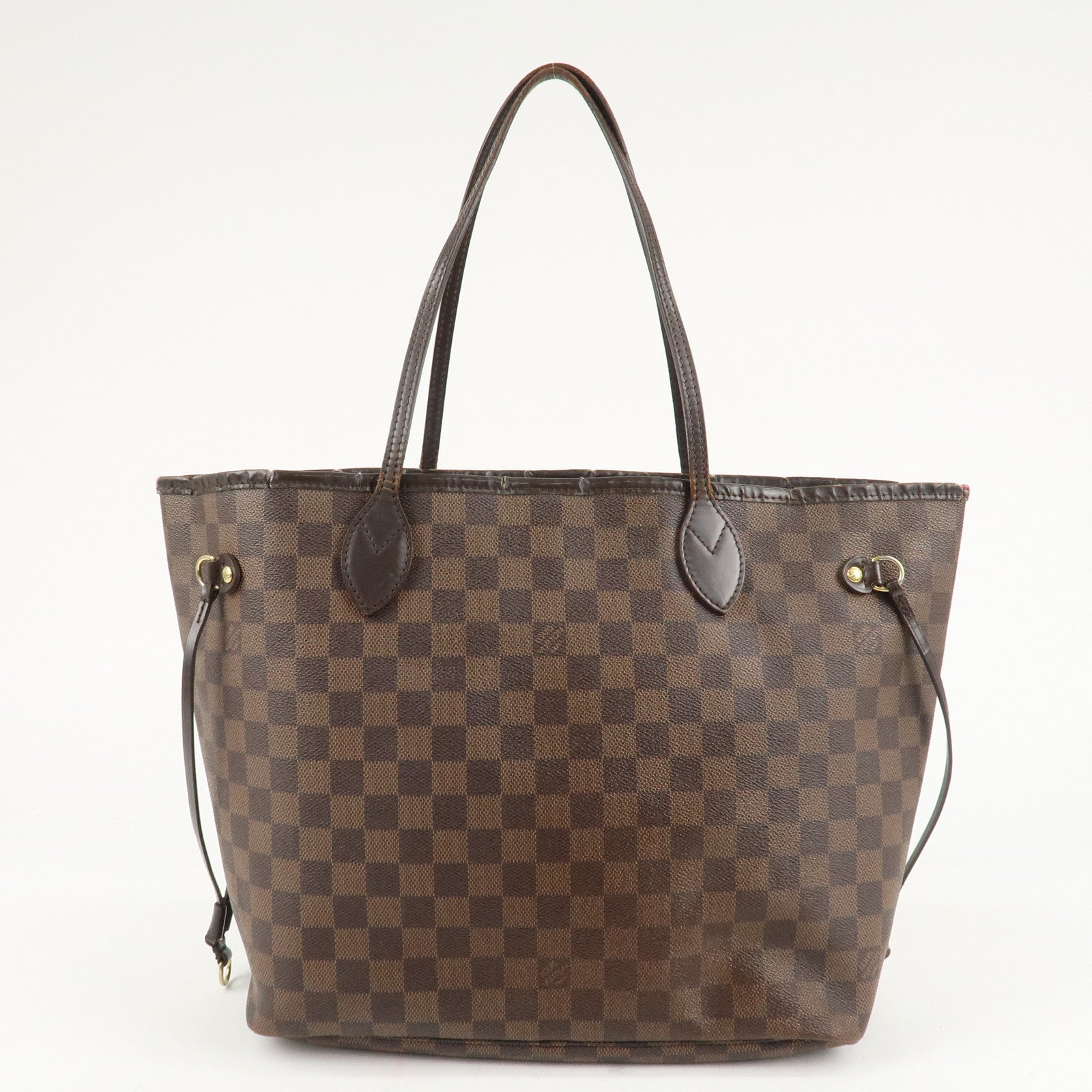 Louis Vuitton Damier Neverfull MM Tote Bag Brown M41358 Used