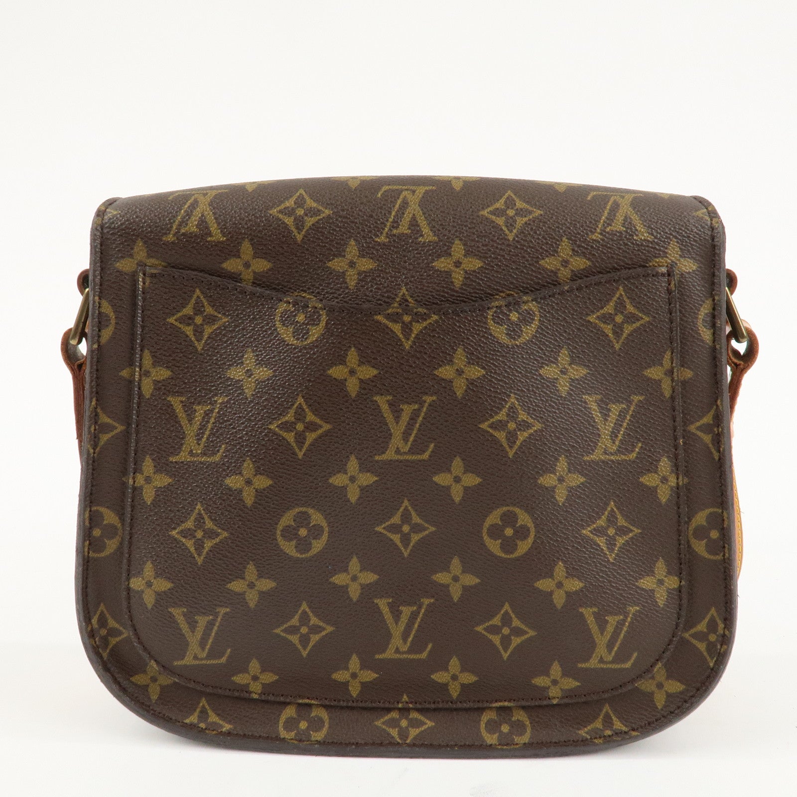 Louis Vuitton Monogram Saint Cloud GM Shoulder Bag Brown M51242 Used