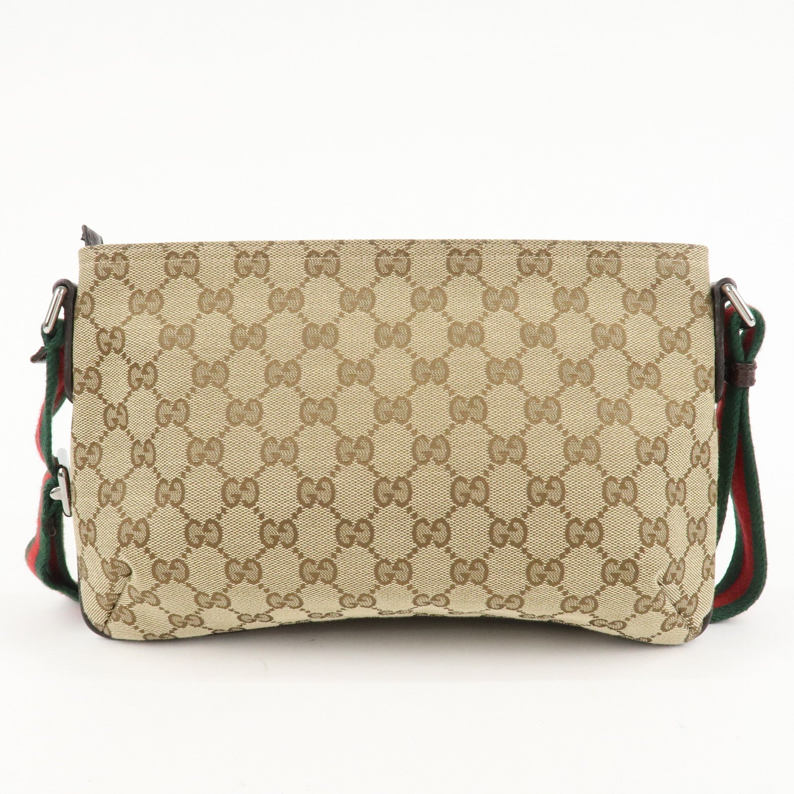 GUCCI Sherry GG Canvas Leather Shoulder Bag Crossbody 189749 Used