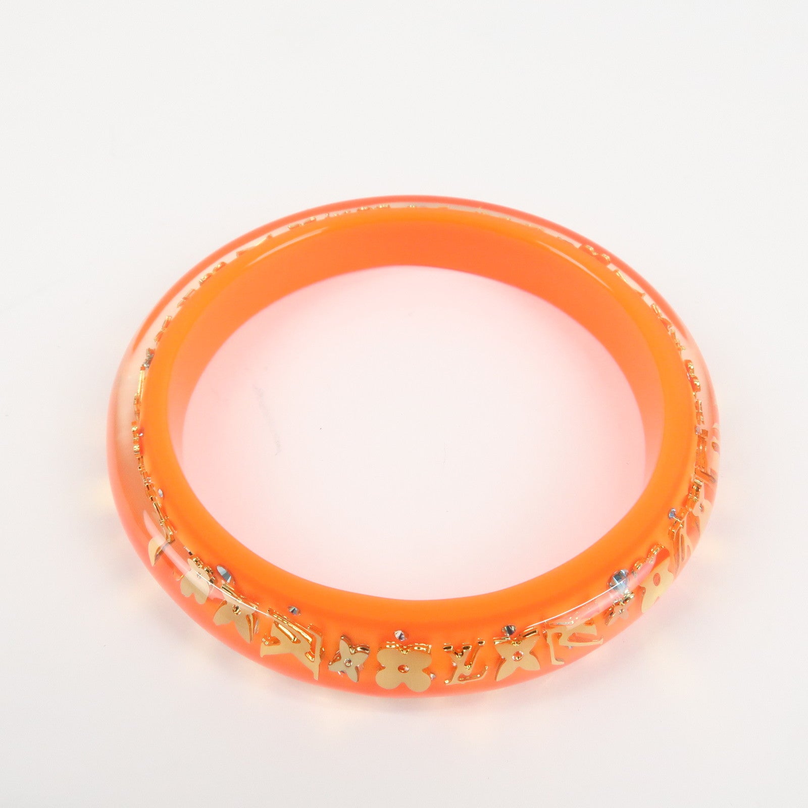 Louis Vuitton Bracelet Inclusion TPM Bangle Orange Used