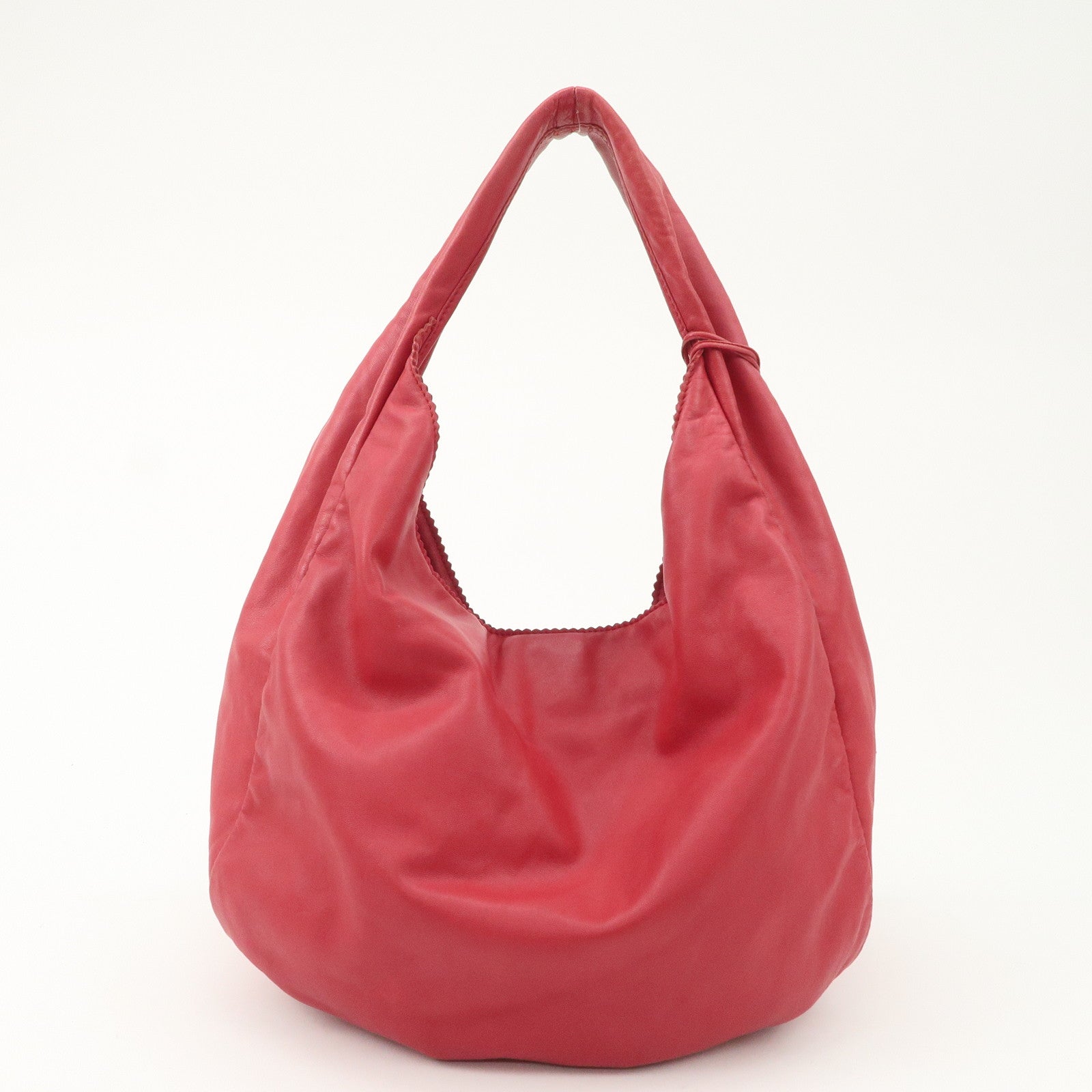 LOEWE Anagram Nappa Leather Viento One Shoulder Bag Pink Used