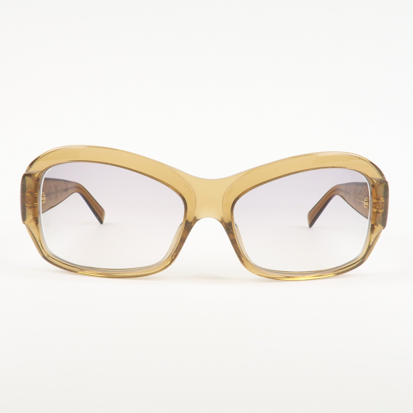 Louis Vuitton Obsession PM Sunglasses Clear Brown 56□16 Z0381E Used