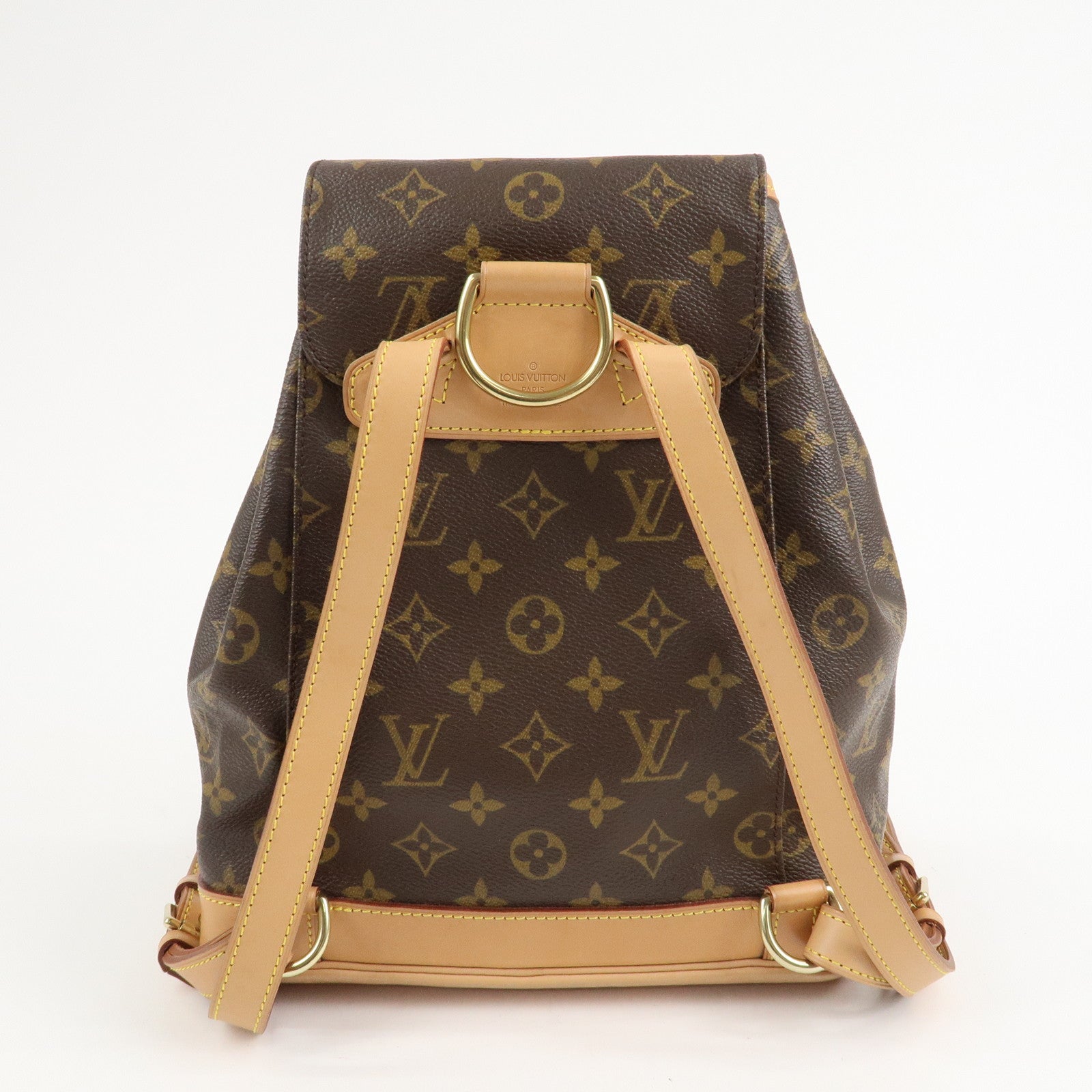 Louis Vuitton Monogram Montsouris MM Back Pack Bag M51136 Used