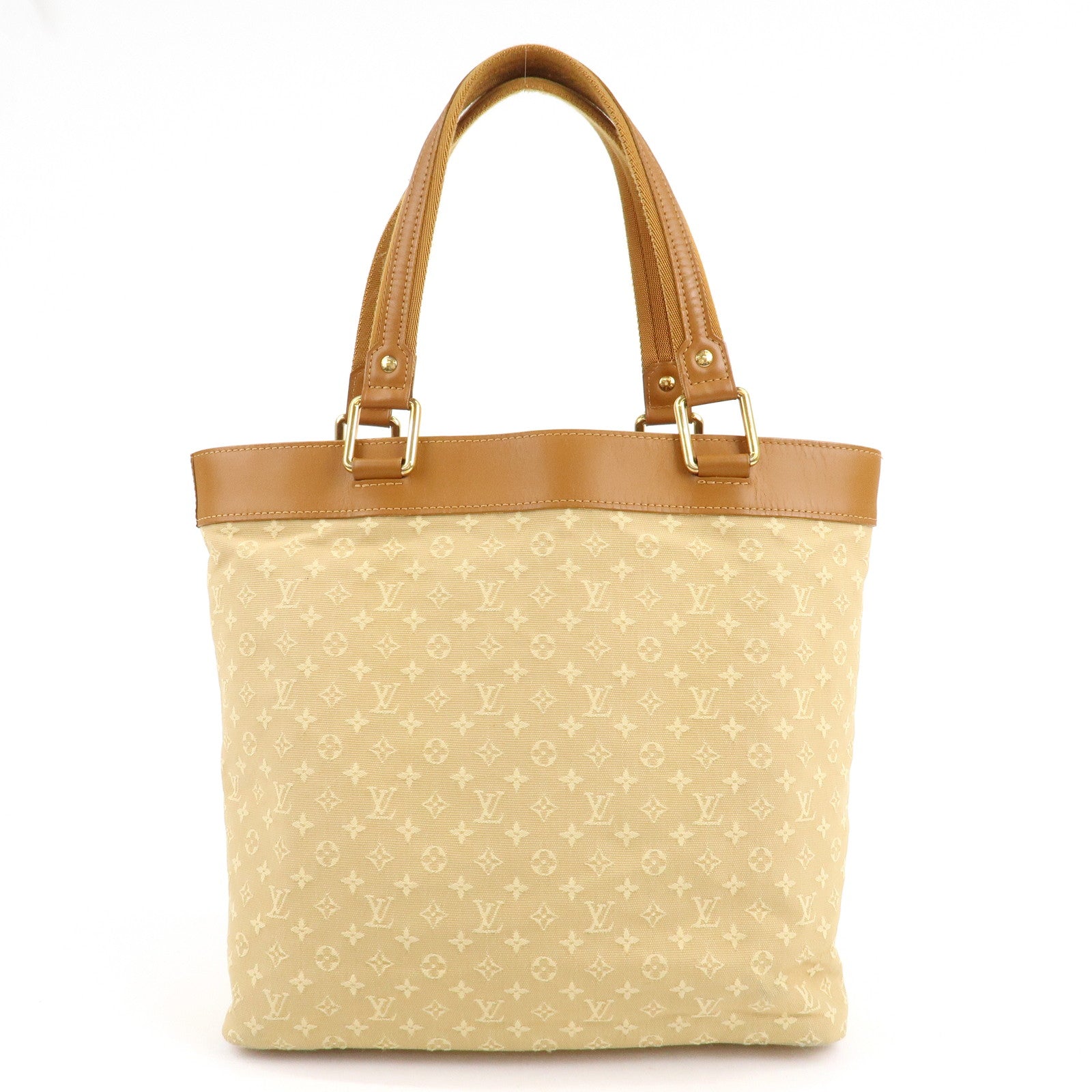 Louis Vuitton Monogram Mini Lucille GM Tote Bag Beige M92683 Used
