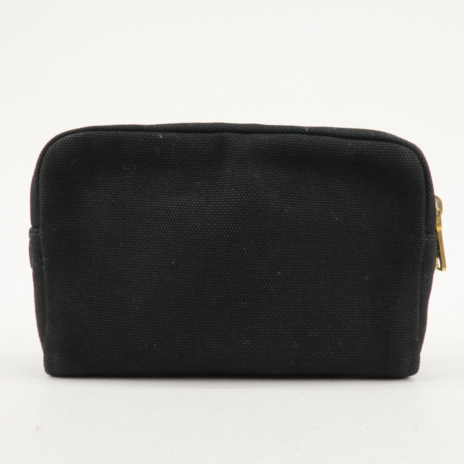 PRADA Canvas Pouch Cosmetic Pouch Black Used
