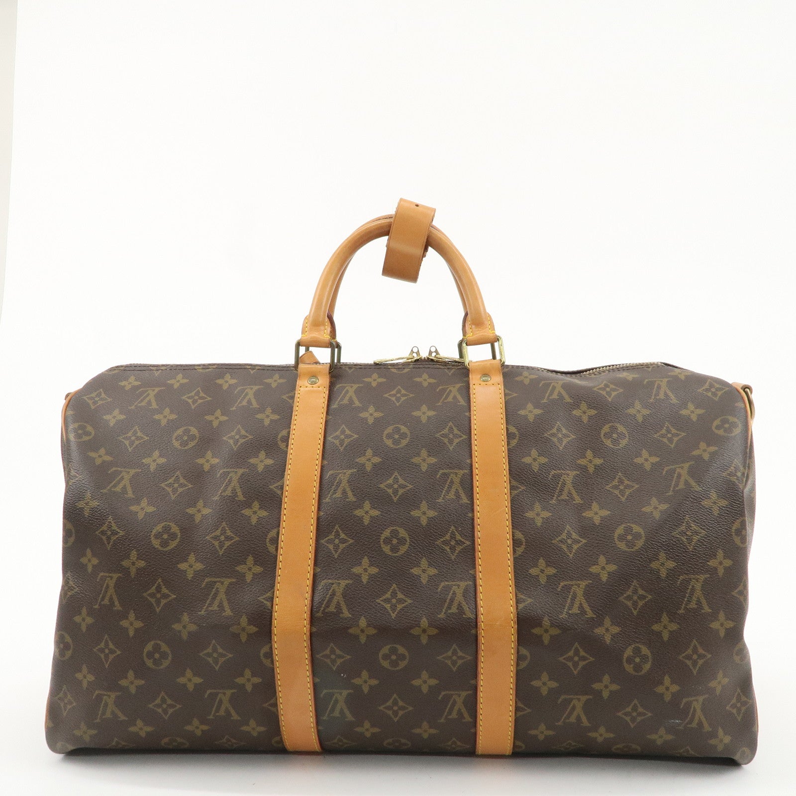 Louis Vuitton Monogram Keep All Bandouliere 50 Boston Bag M41416 Used