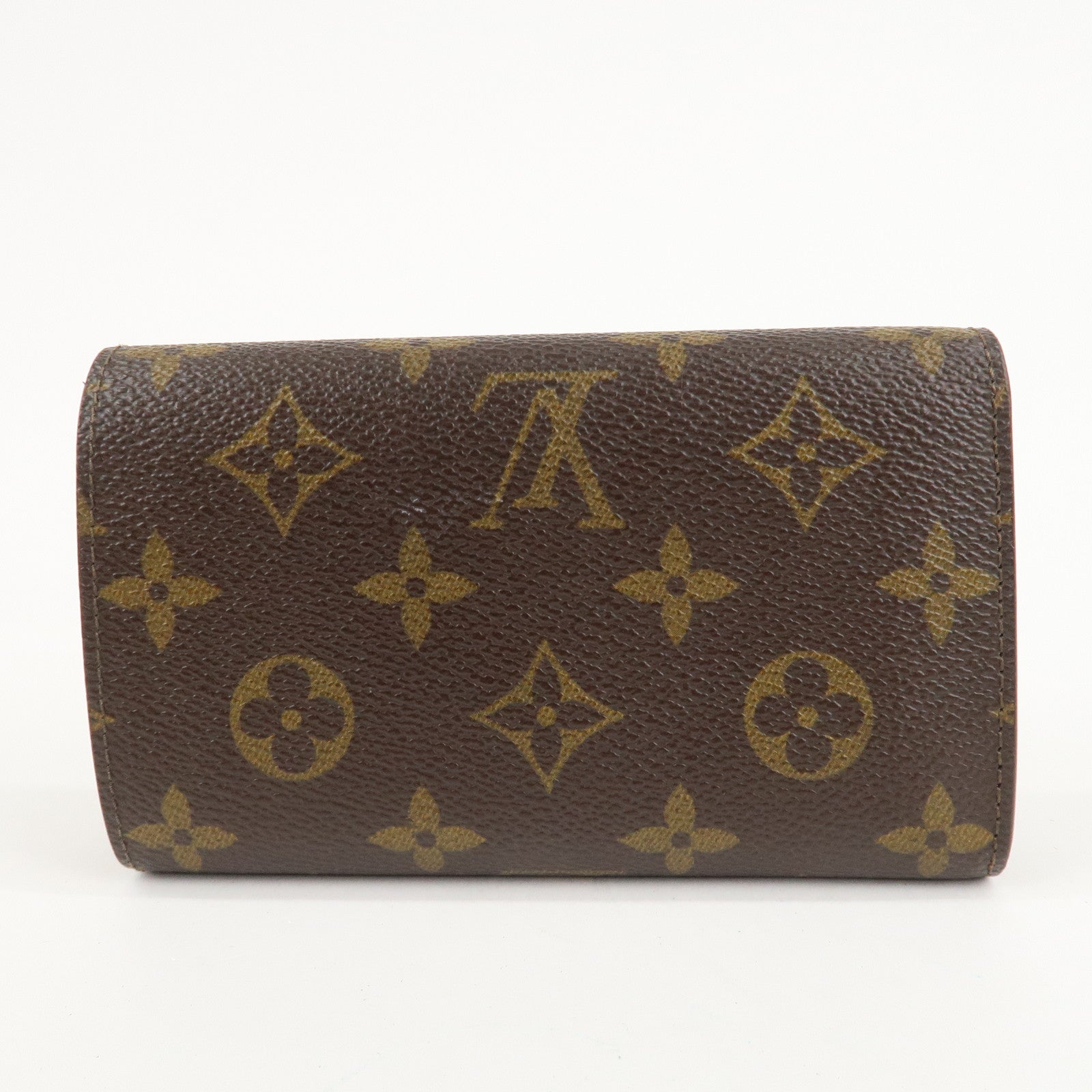 Louis Vuitton Monogram Porte Monnaie Billets Tresor Wallet M61730 Used