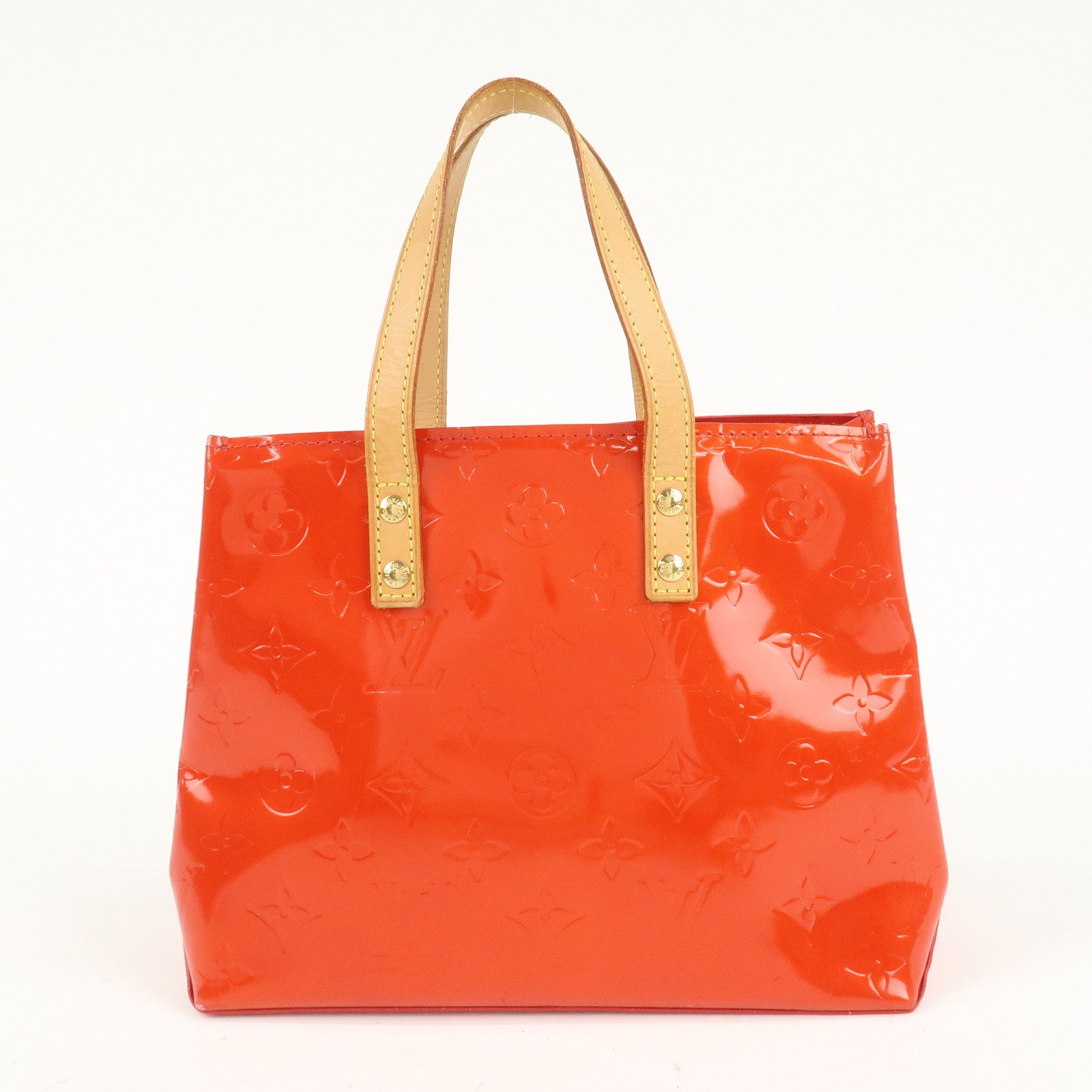 Louis Vuitton Monogram Vernis Lead PM Hand Bag M91088 Rouge Used