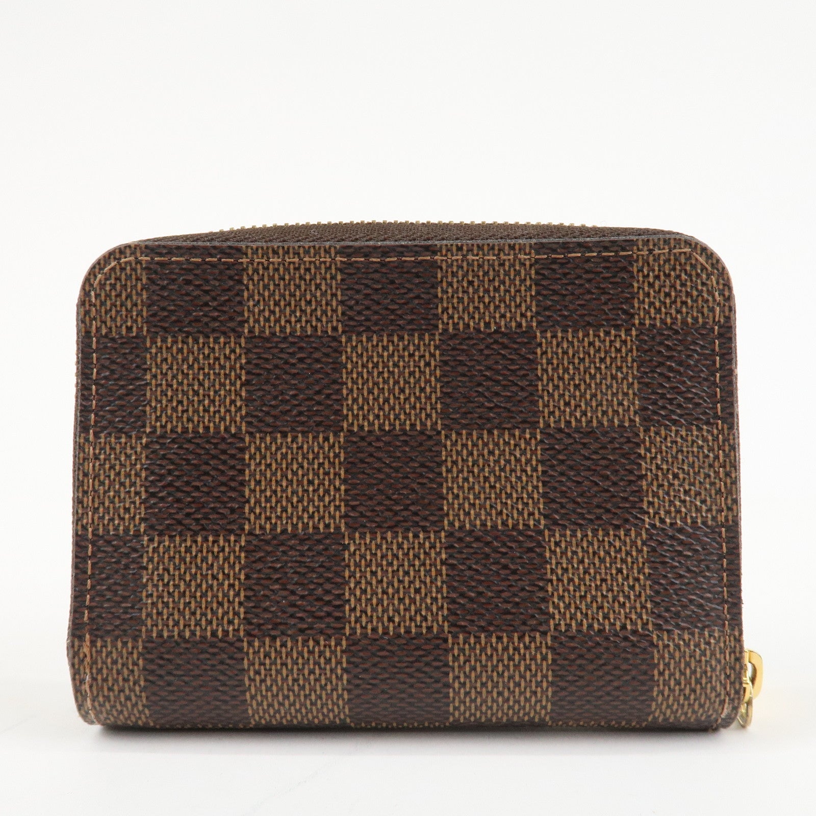 Louis Vuitton Damier Zippy Coin Purse Vivienne Brown N63552 Used