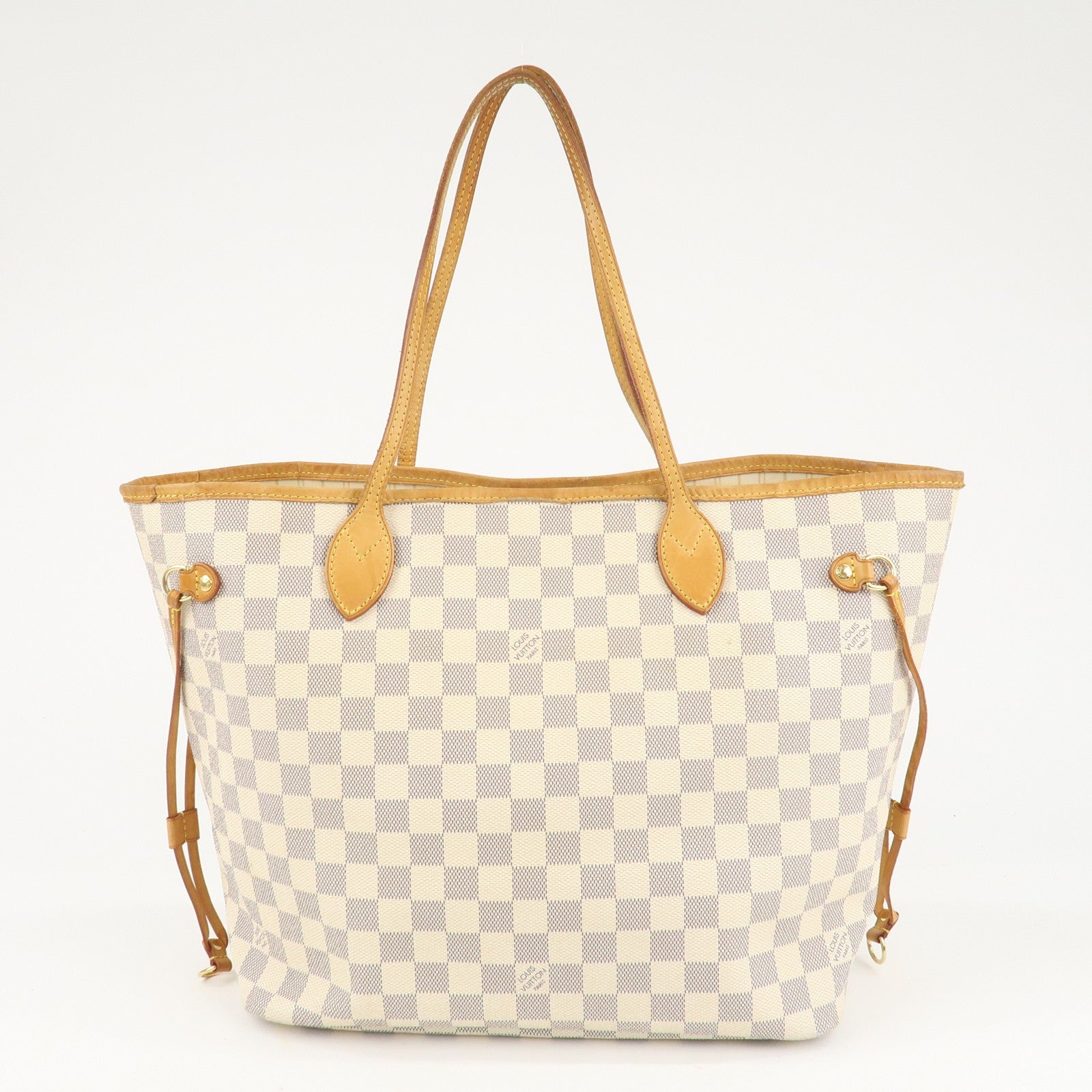 Louis Vuitton Damier Azur Neverfull MM Tote Bag N51107 Used