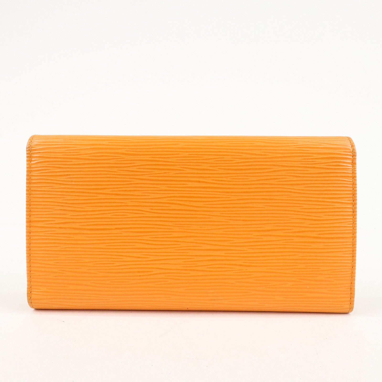 Louis Vuitton Epi Porte Tresor International Mandarin M6338H Used