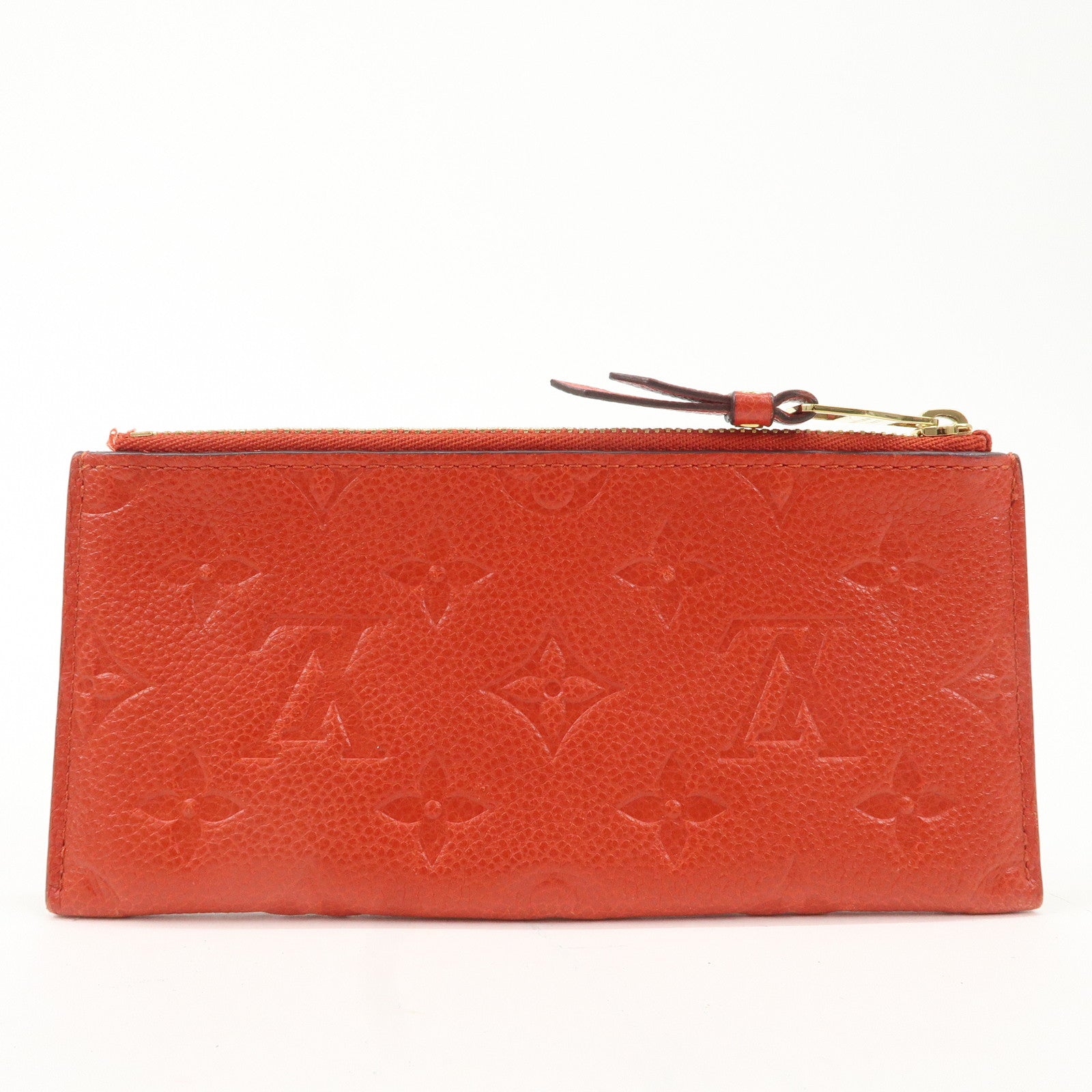 Louis Vuitton Monogram Empreinte Portefeuille Cerise Cion Case Used