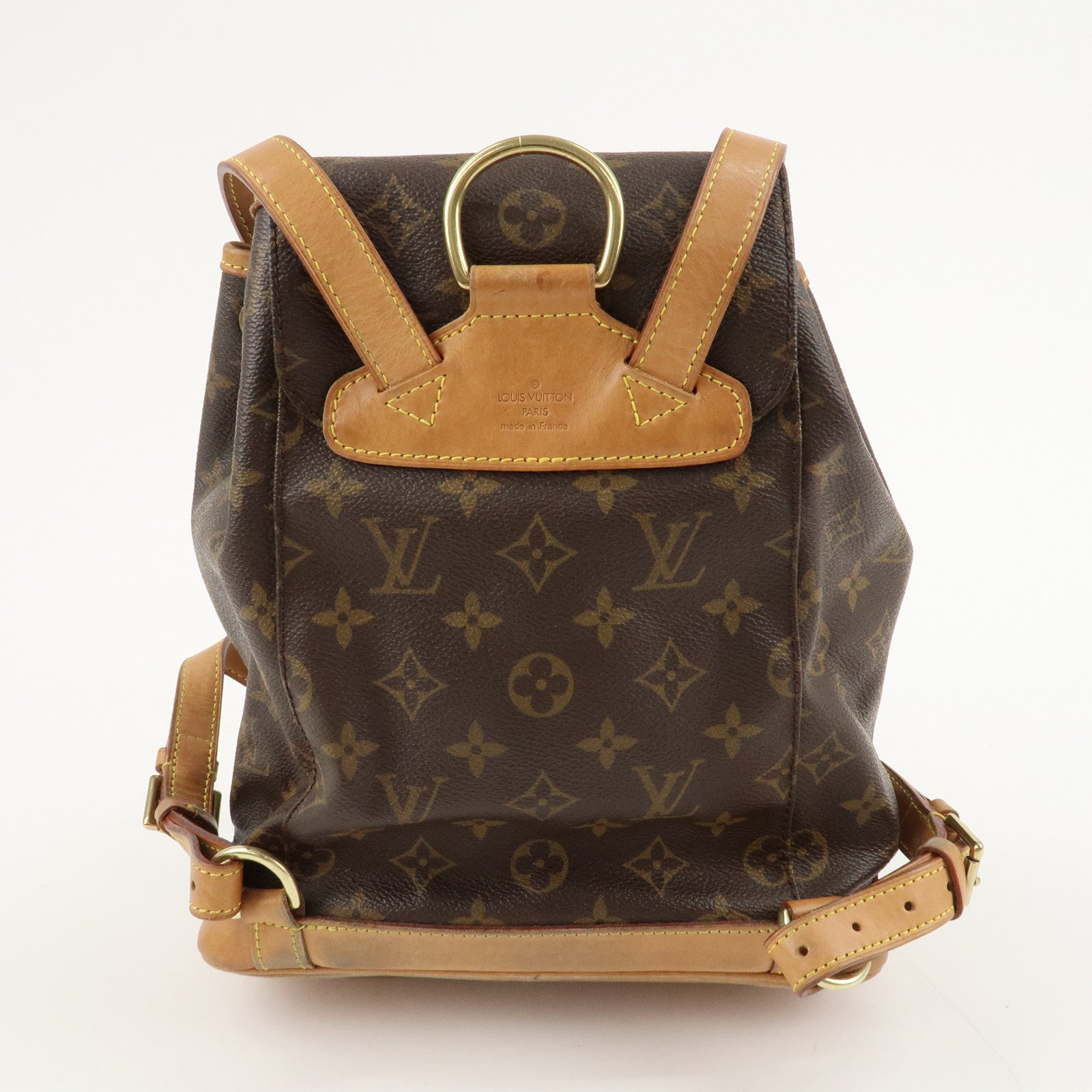 Louis Vuitton Monogram Montsouris MM Back Pack Bag M51136 Used