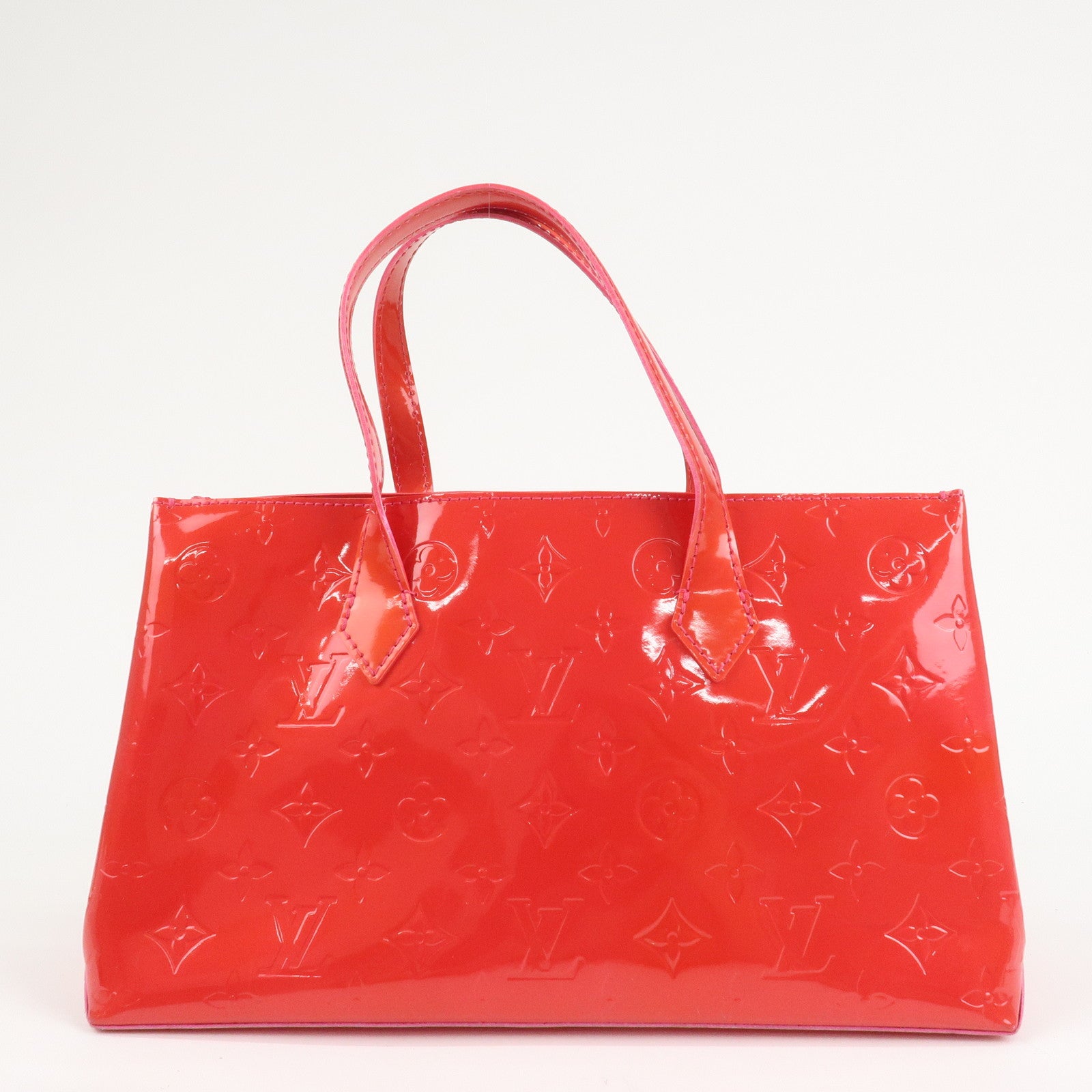 Louis Vuitton Monogram Vernis Wilshire PM Hand Bag M93643 Used