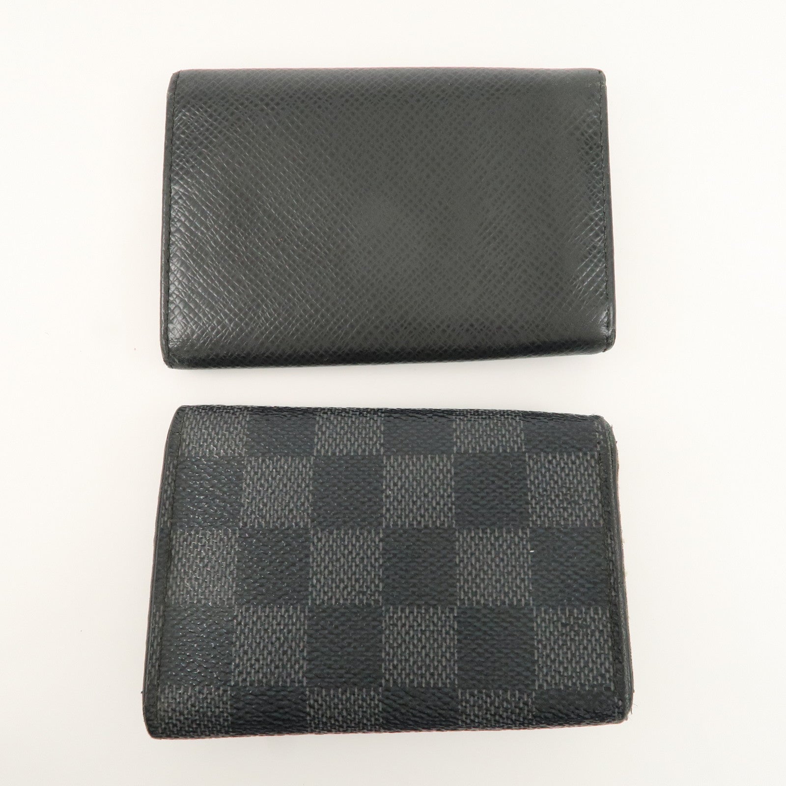 Set of 2 Louis Vuitton Taiga Damier Graphite KeyCase M30500 N62662 Used