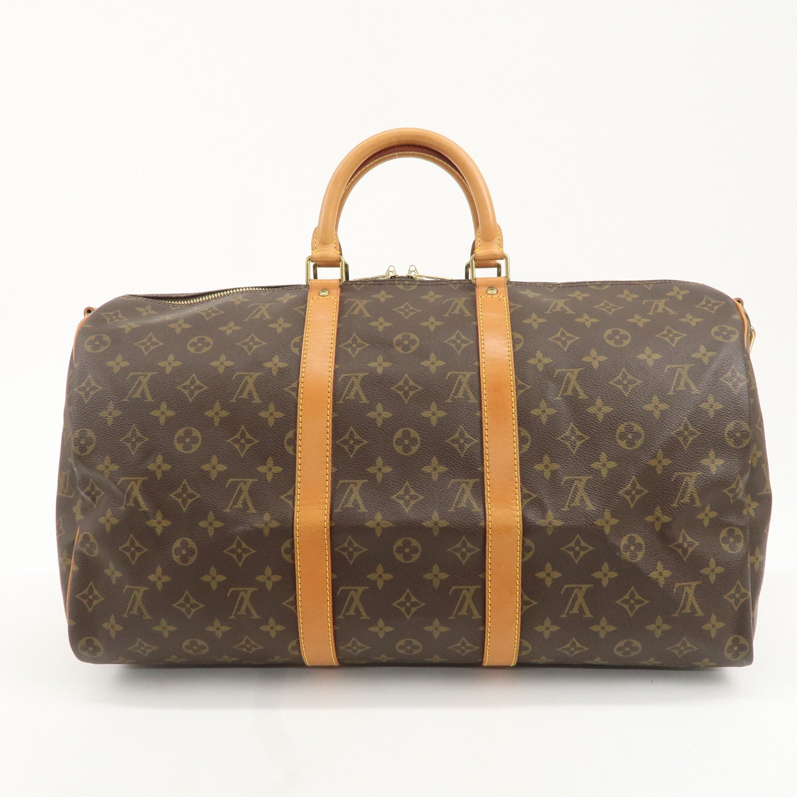 Louis Vuitton Monogram Keep All Bandouliere 50 Boston Bag M41416 Used