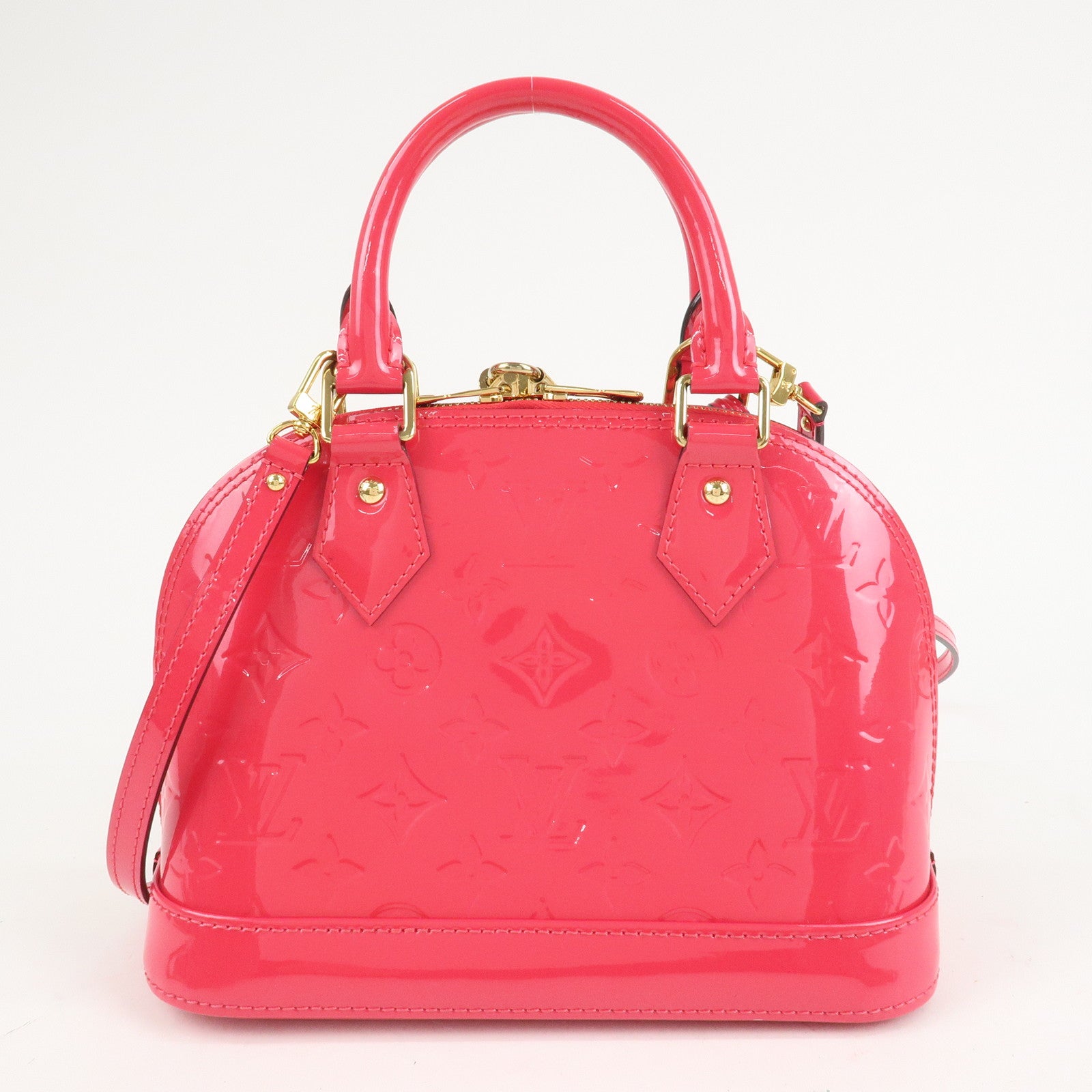 Louis Vuitton Monogram Vernis Alma BB 2Way Bag Rose Indien M91771 Used
