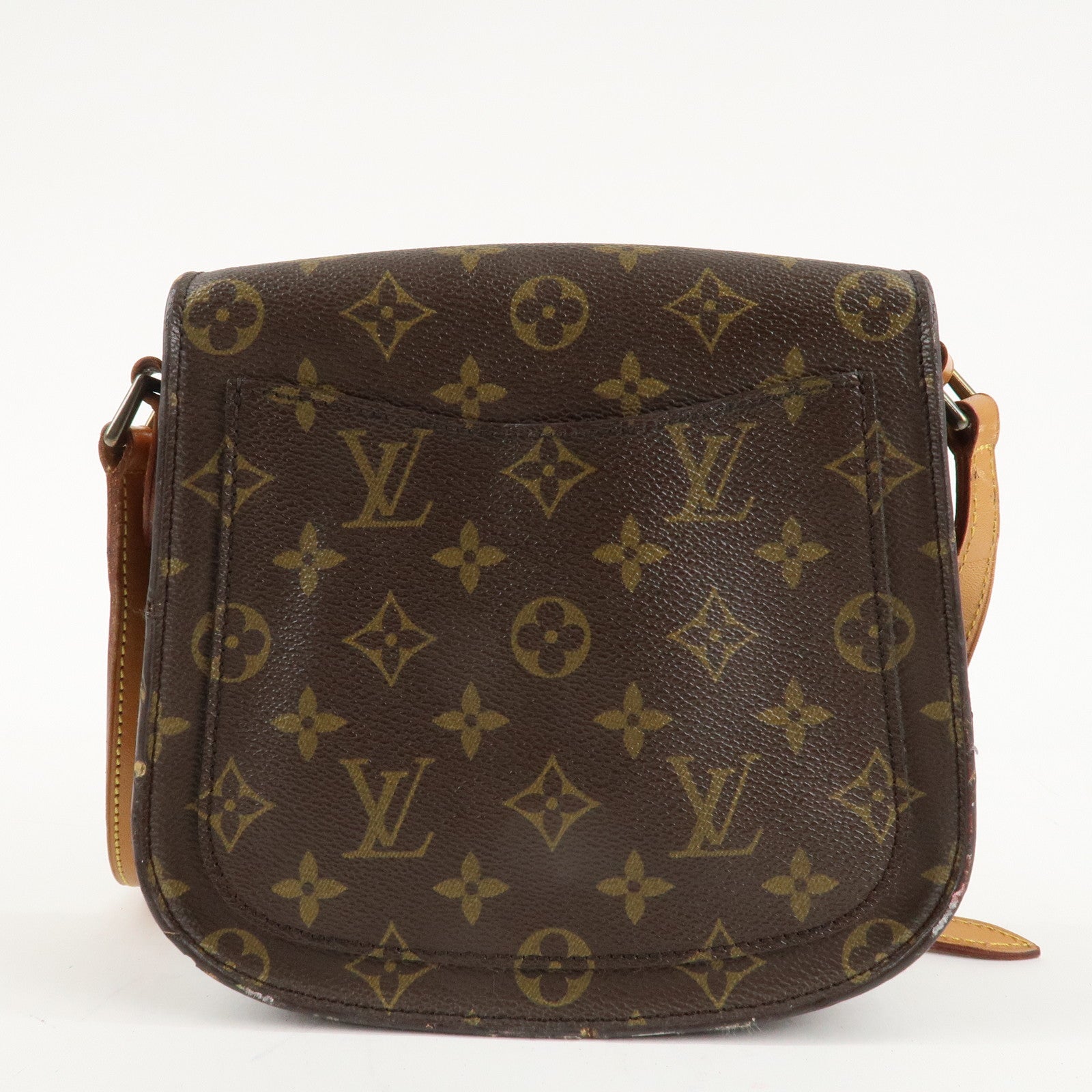 Louis Vuitton Monogram Saint Cloud MM Shoulder Bag Brown M51243 Used