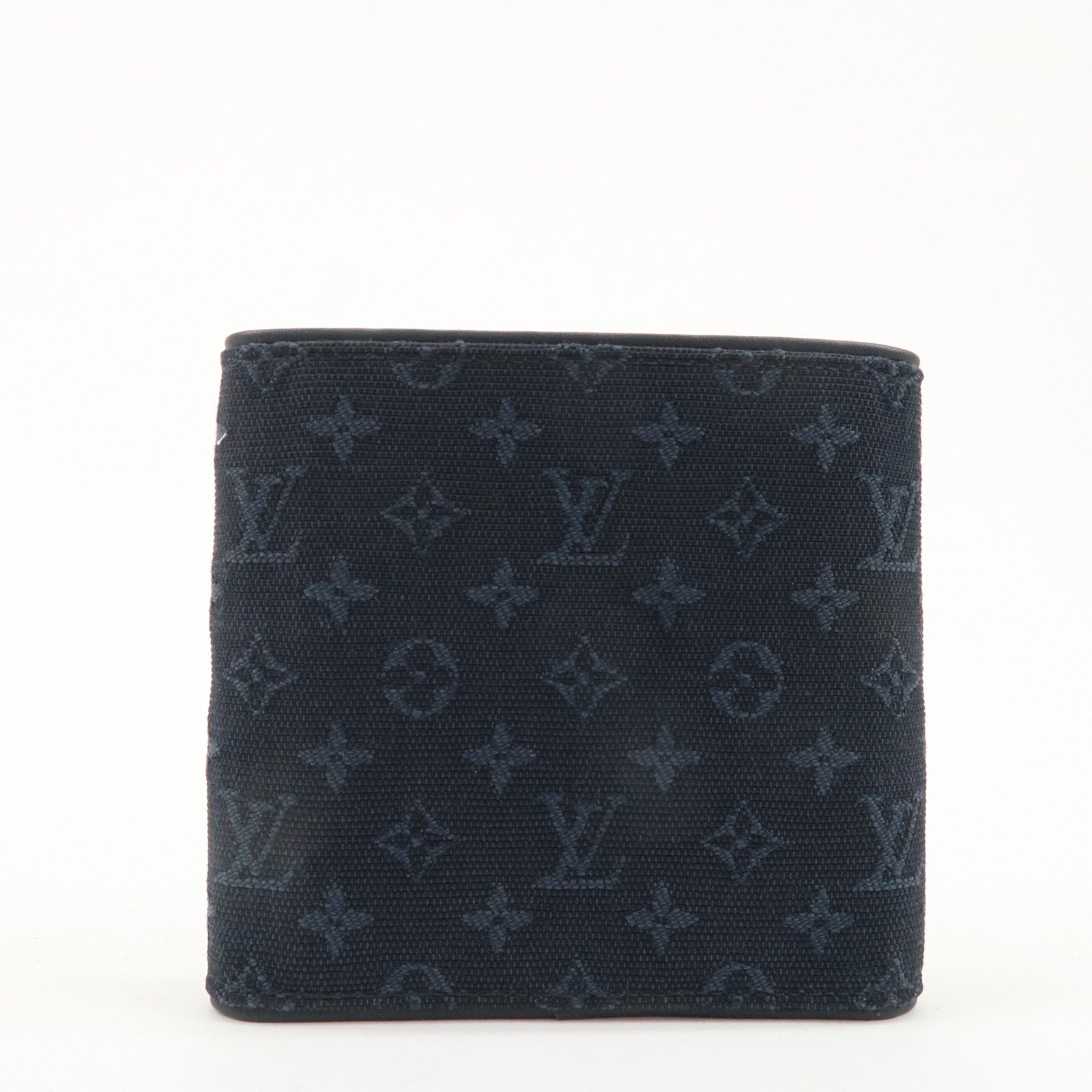 Louis Vuitton Monogram Mini Lin Porte Billet Carte Credit Monnaie Used