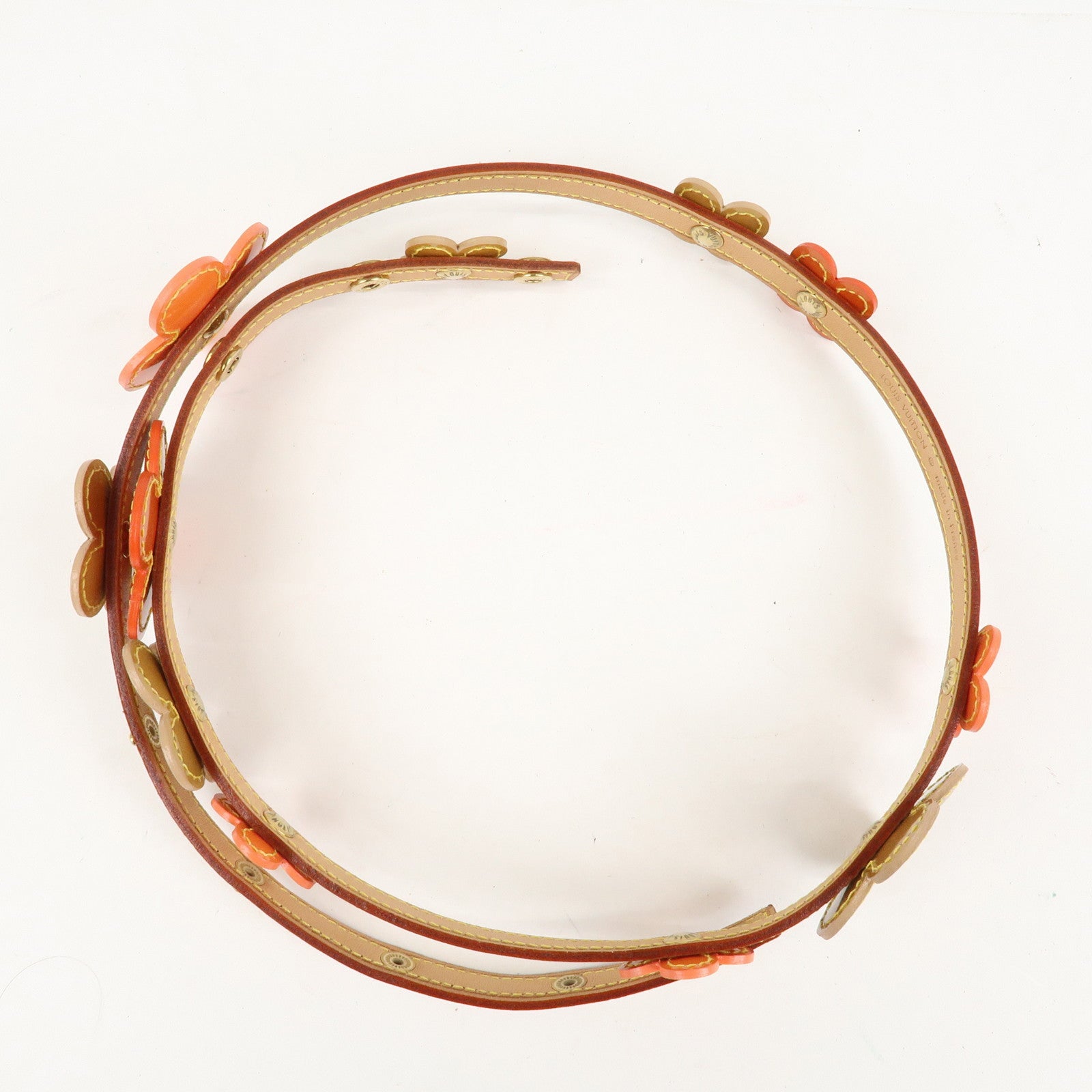 Louis Vuitton Flower Lexington Vernis Flower Belt M92255 Used