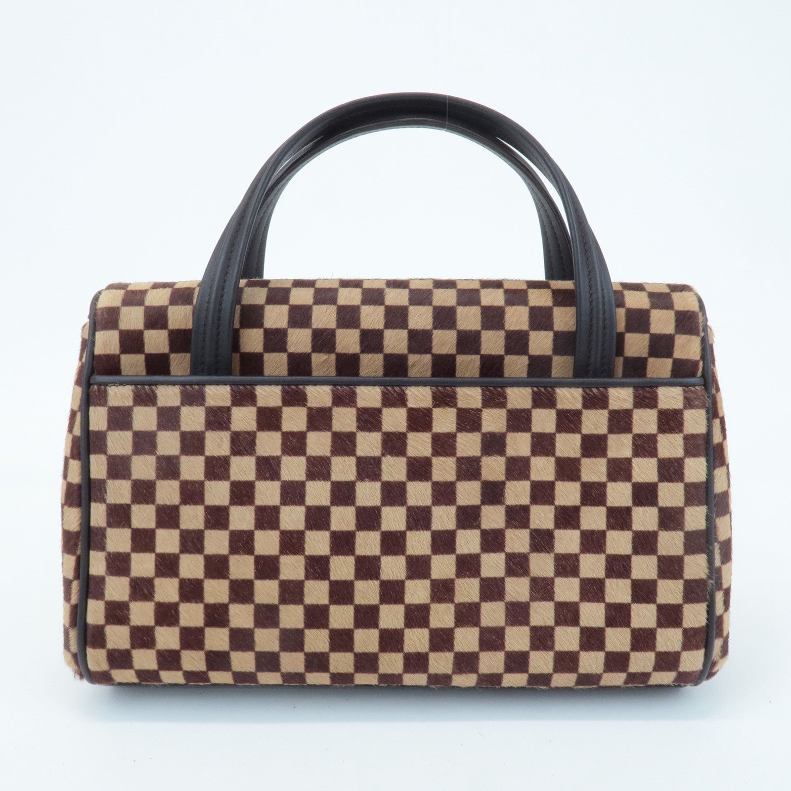 Louis Vuitton Damier Sauvage Lion Hand Bag Beige Brown M92131 Used