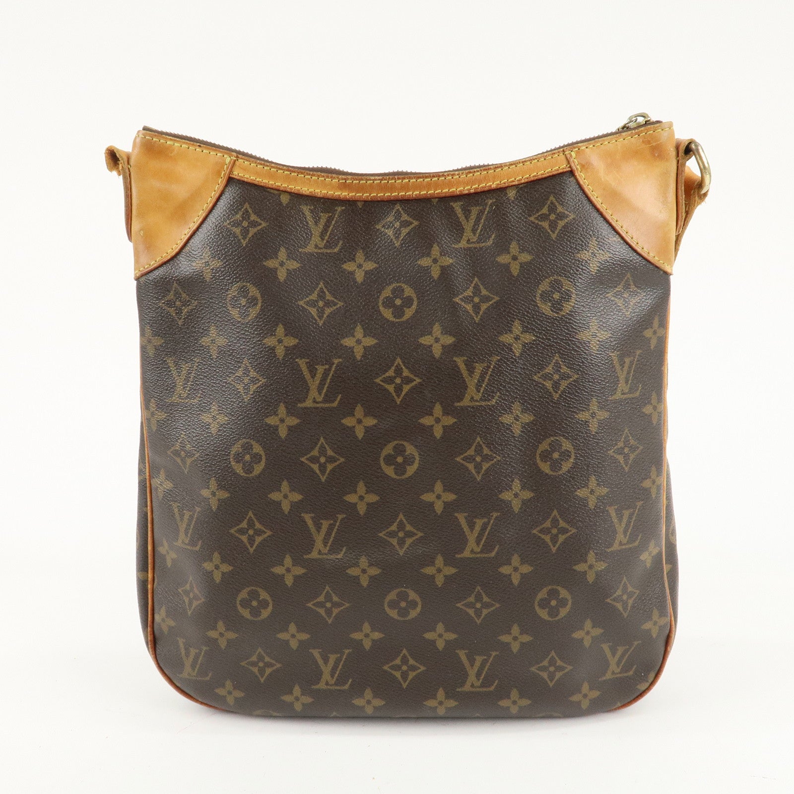 Louis Vuitton Monogram Odeon MM Shoulder Bag Brown M56389 Used
