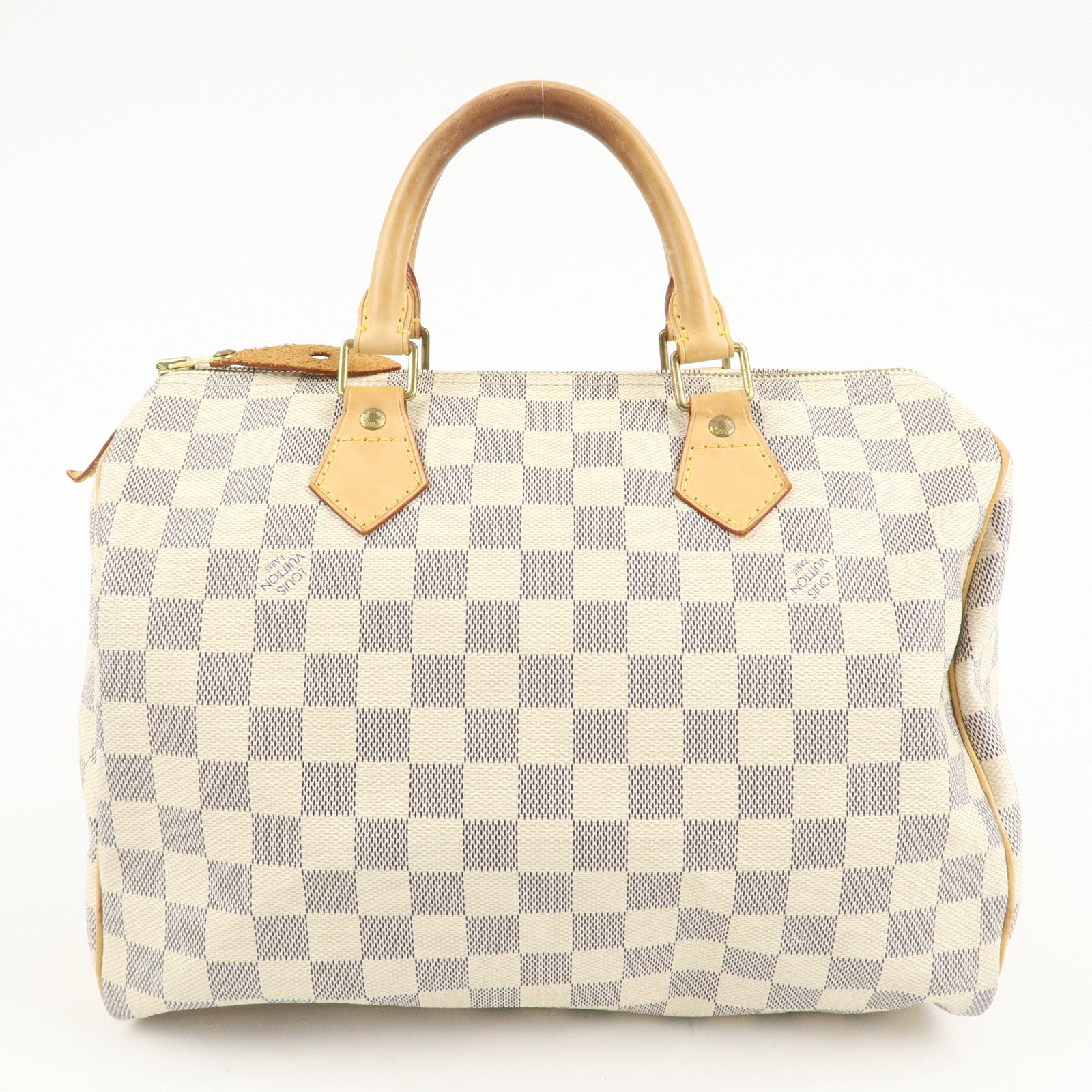 Louis Vuitton Damier Azur Speedy 30 Hand Bag Boston Bag N41533 Used
