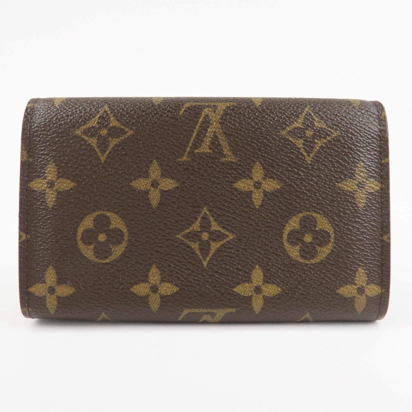 Louis Vuitton Monogram Porte Monnaie Billets Tresor Wallet M61730 Used