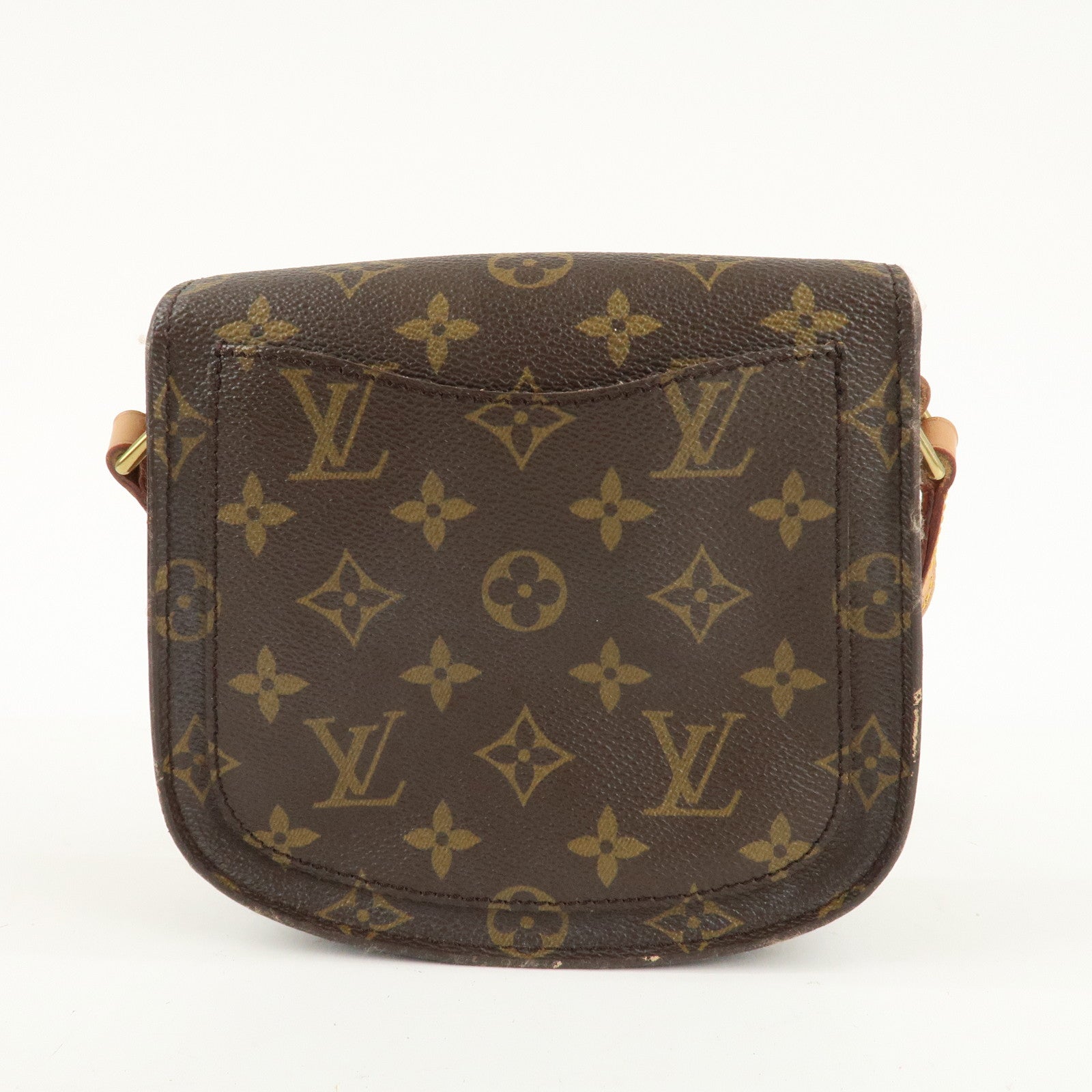 Louis Vuitton Monogram Saint Cloud MM Shoulder Bag Brown M51243 Used