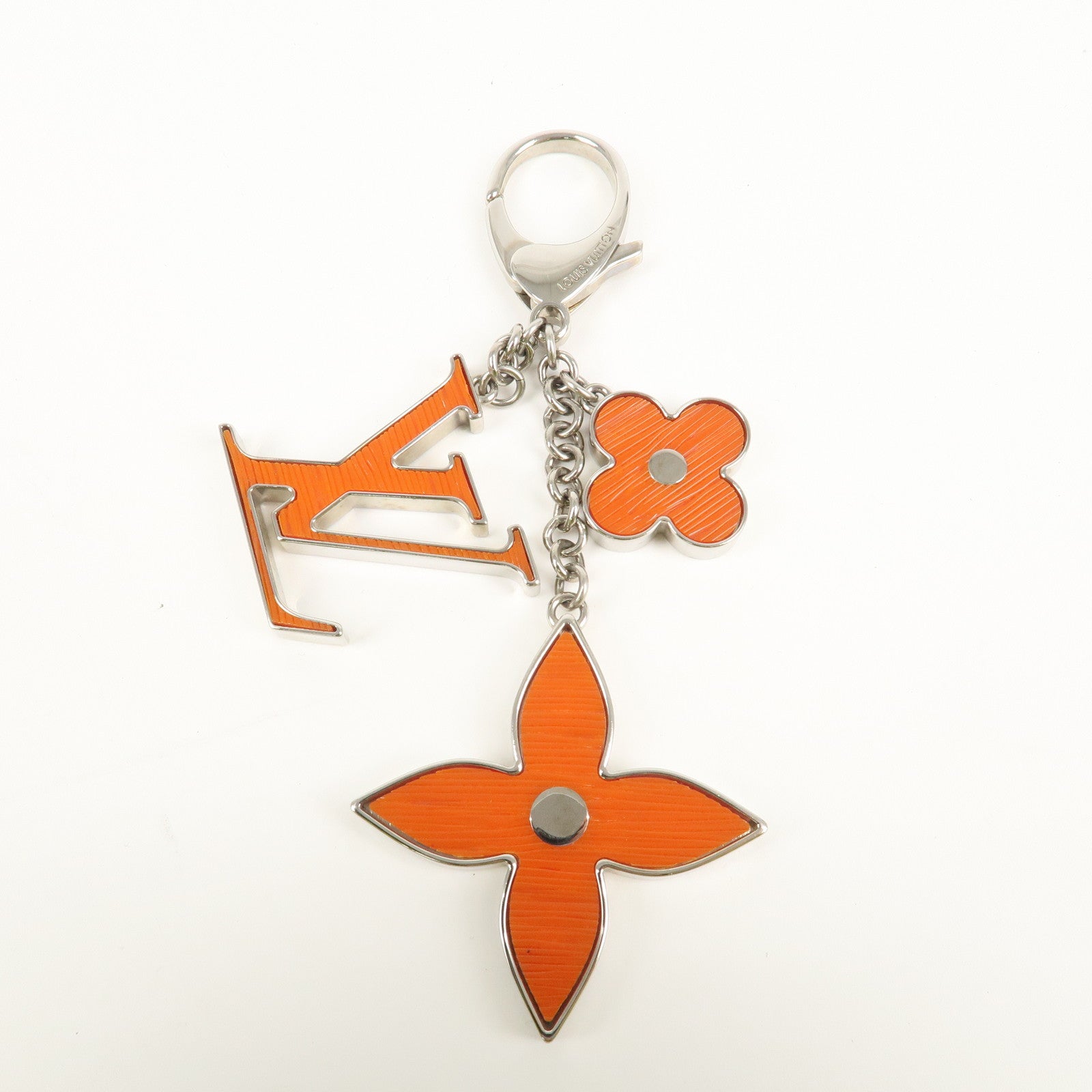 Louis Vuitton Bijoux Sac Fleur de Monogram Orange Silver M66468 Used
