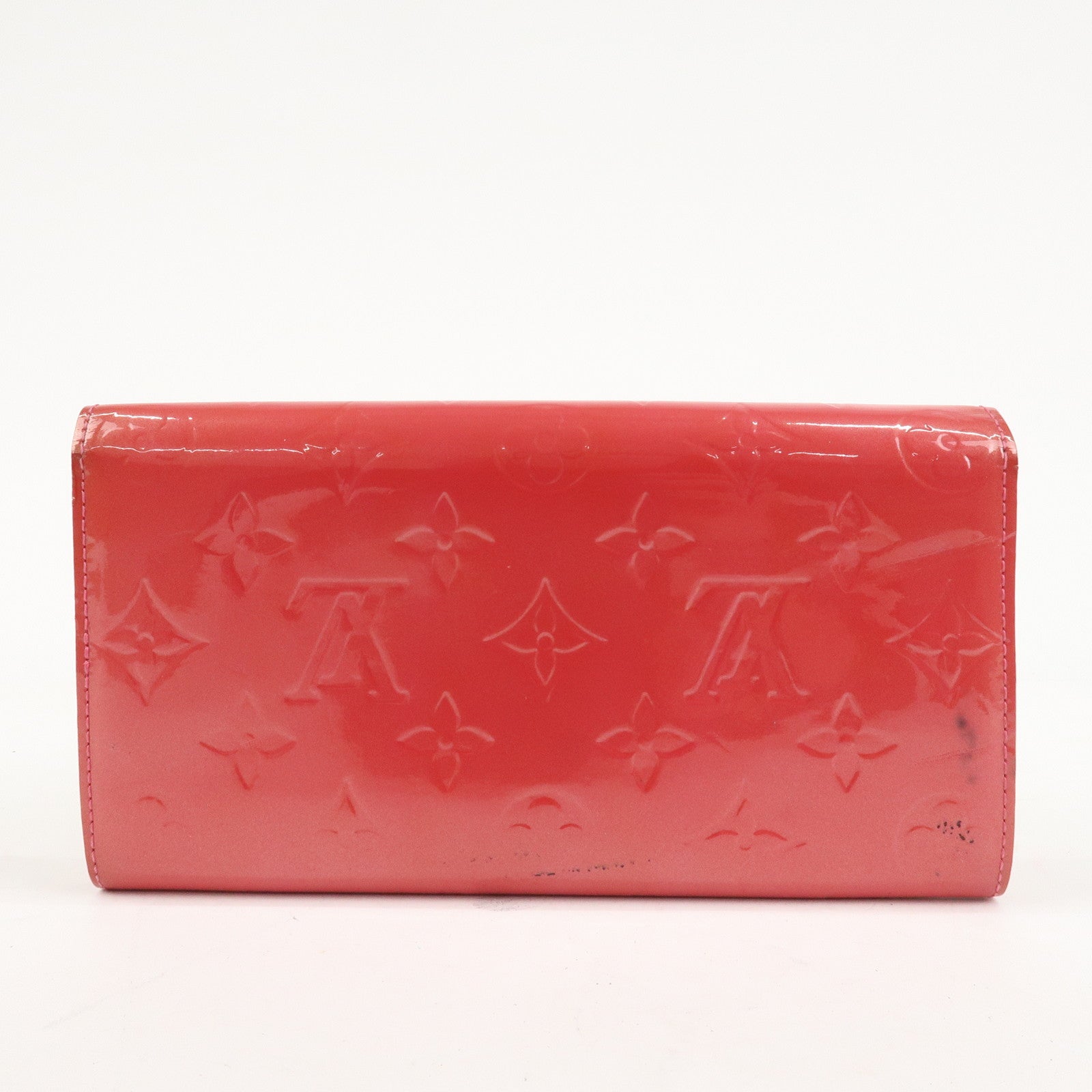 Louis Vuitton Monogram Vernis Portefeuille Sarah Framboise M9140F Used