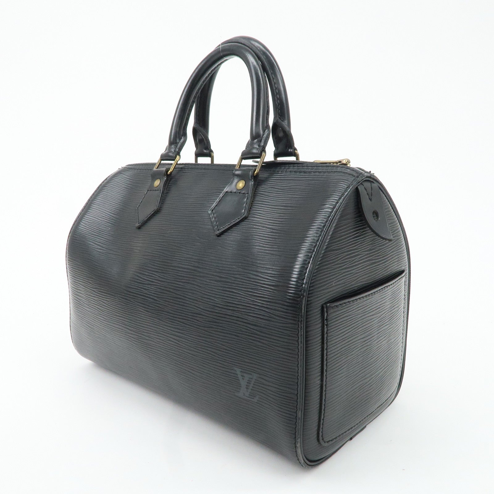 Louis Vuitton Epi Speedy 25 Boston Bag Hand Bag Noir Black M43012 Used
