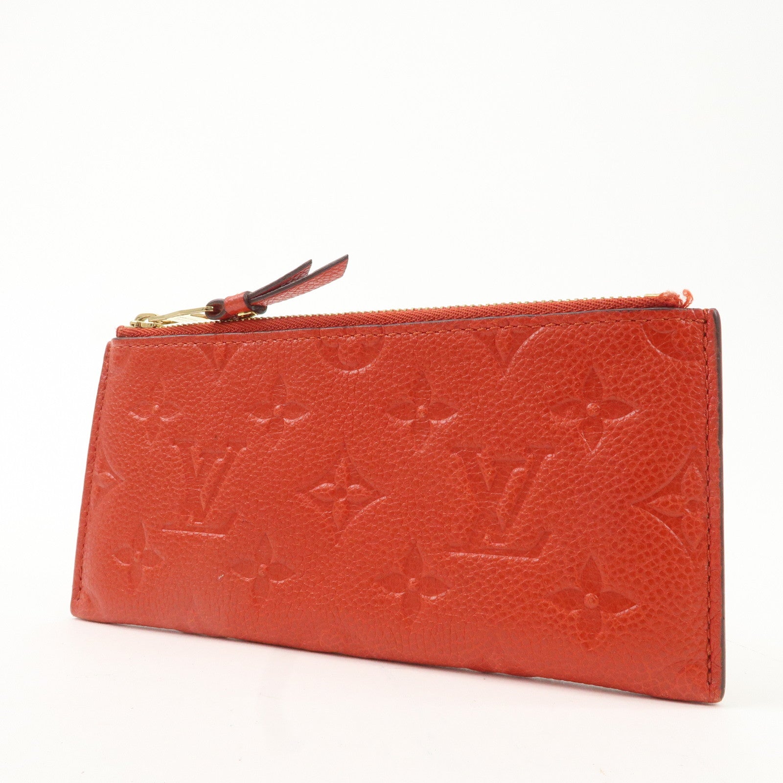Louis Vuitton Monogram Empreinte Portefeuille Cerise Cion Case Used